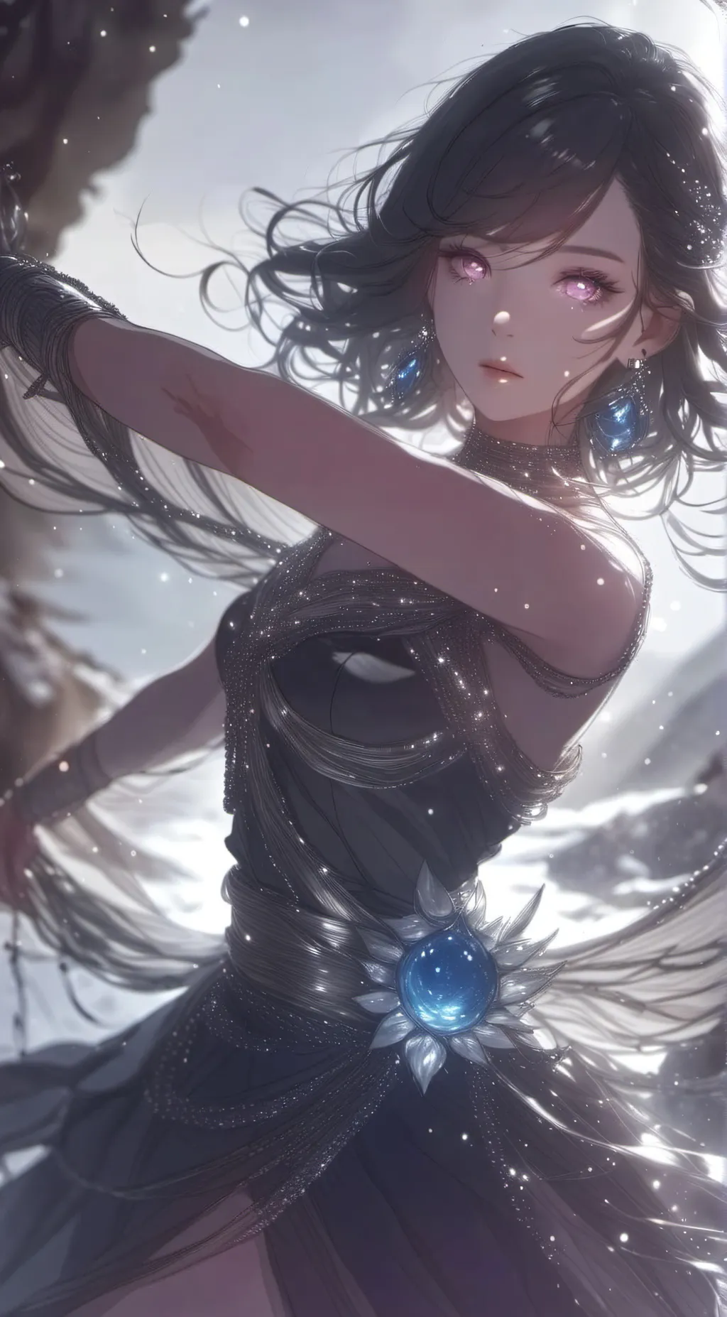 ai character: Aurora background