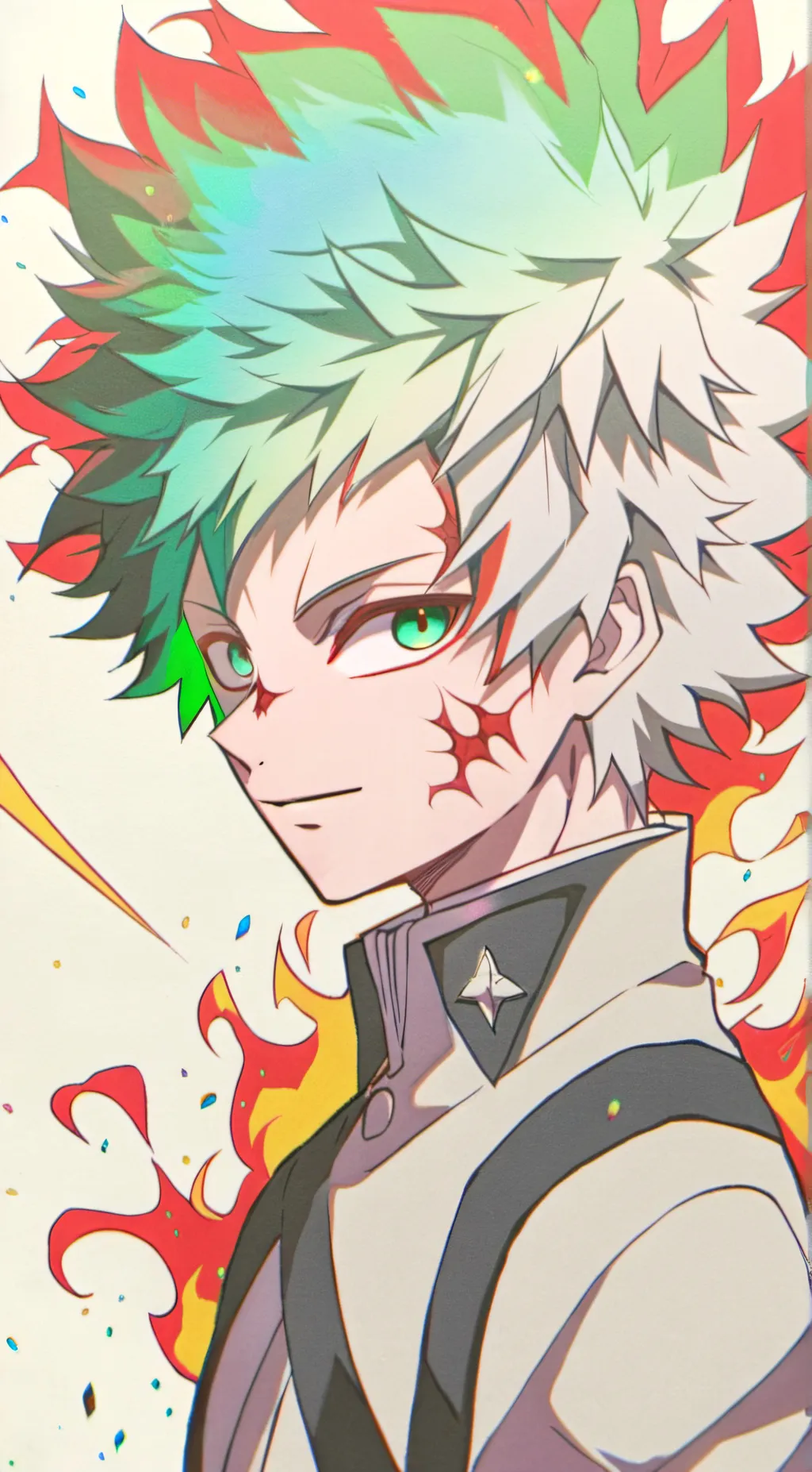 ai character: Shoto Todoroki  background