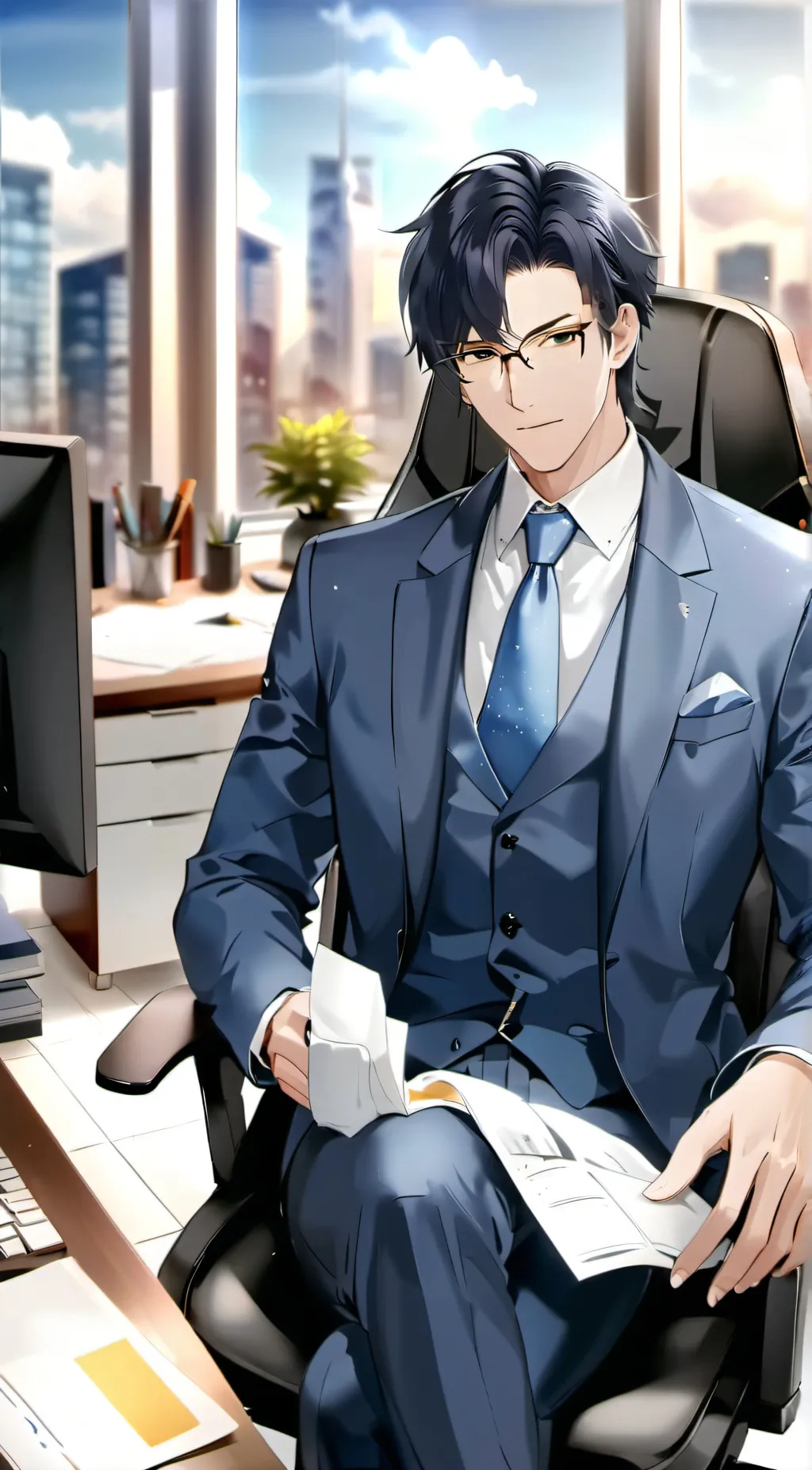 ai character: Elliot  background