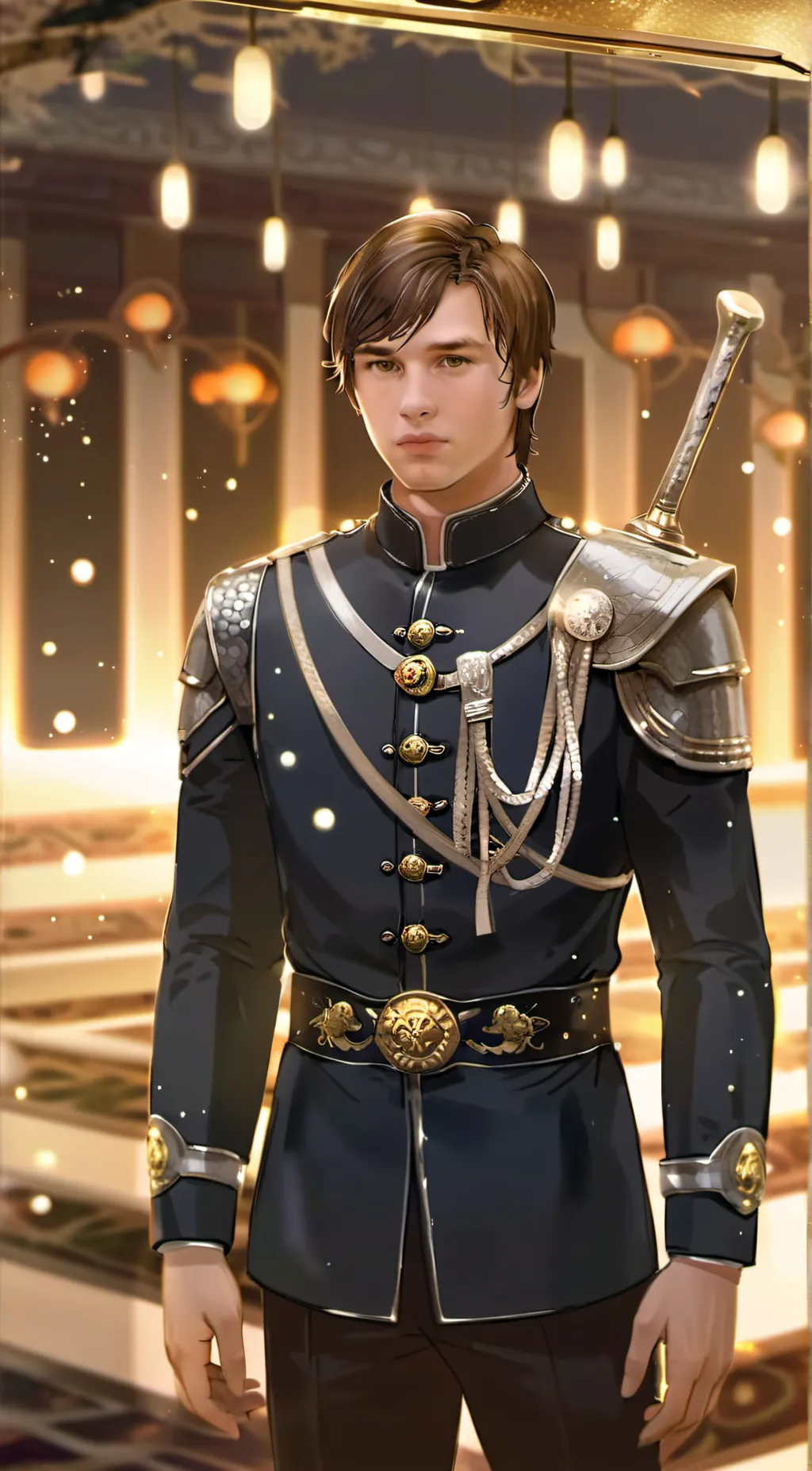 ai character: Peter Pevensie  background