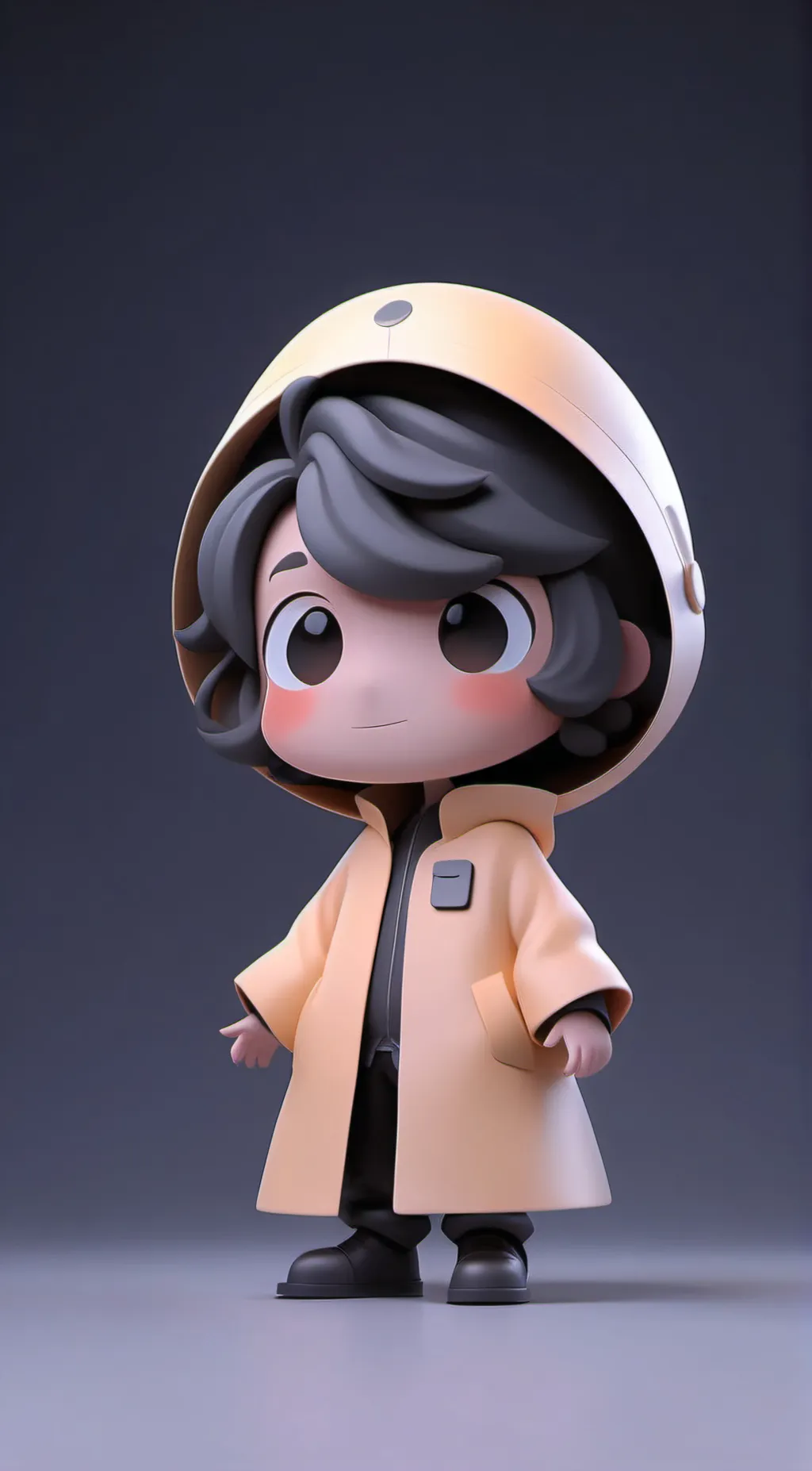 ai character: orange boy background