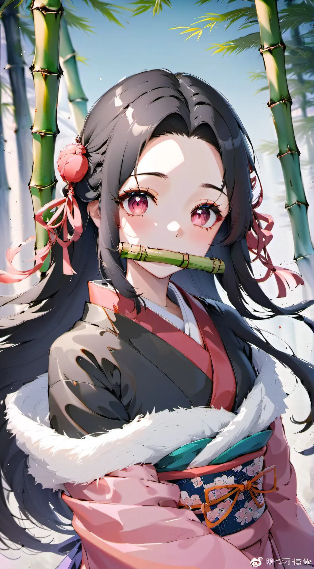 ai character: Nezuko  background