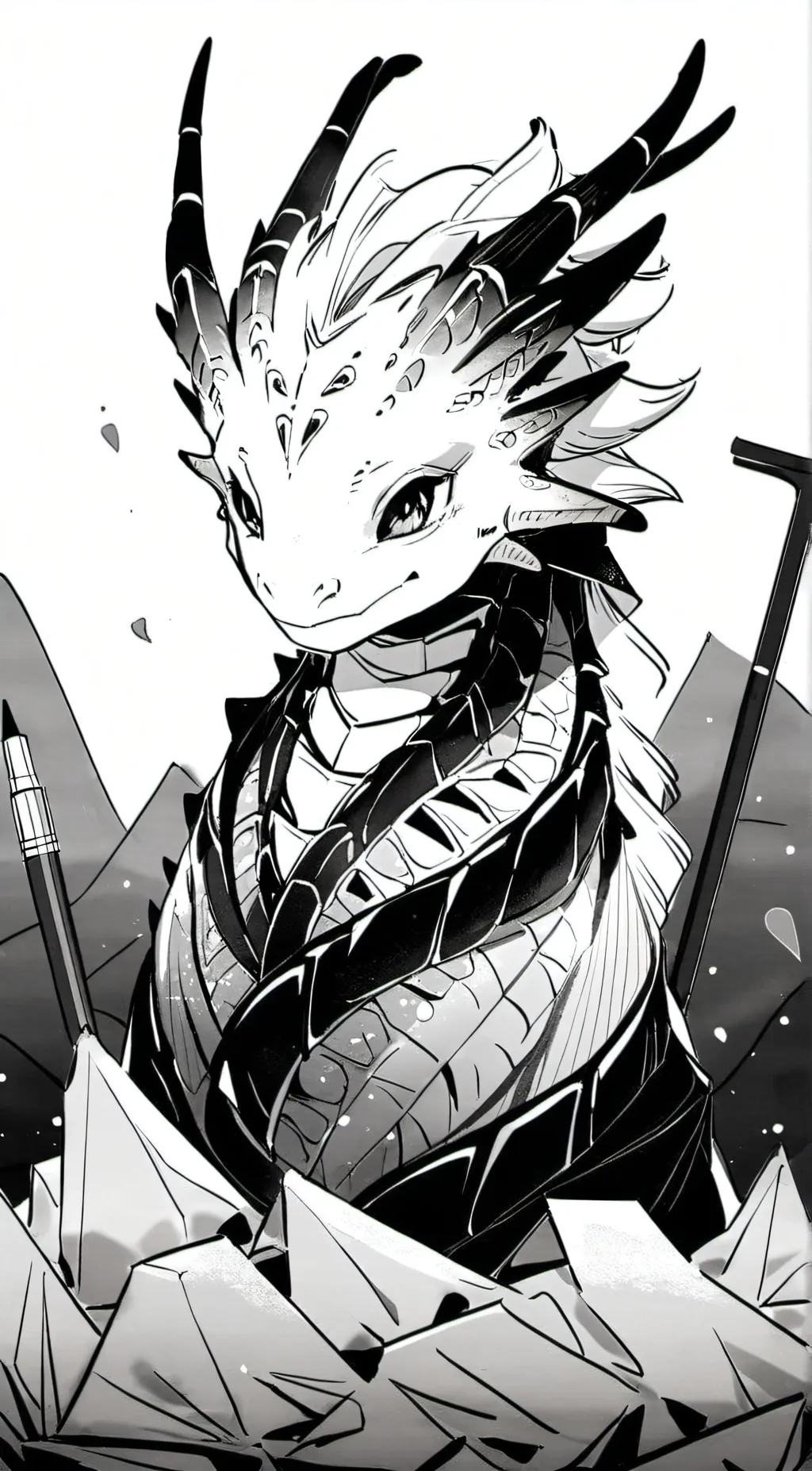 ai character: Bone dragon 🐉  background