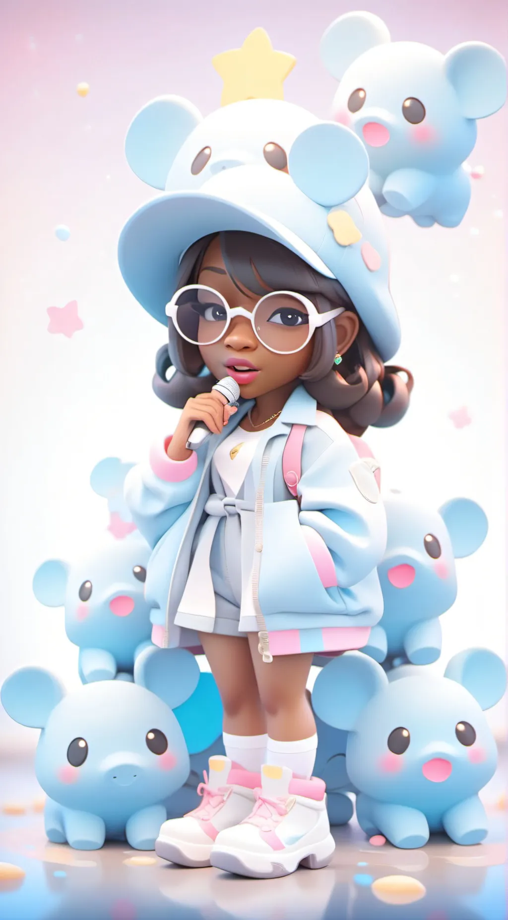 ai character: Aria background