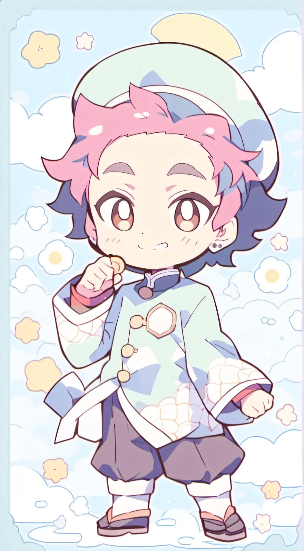 ai character: tanjiro background
