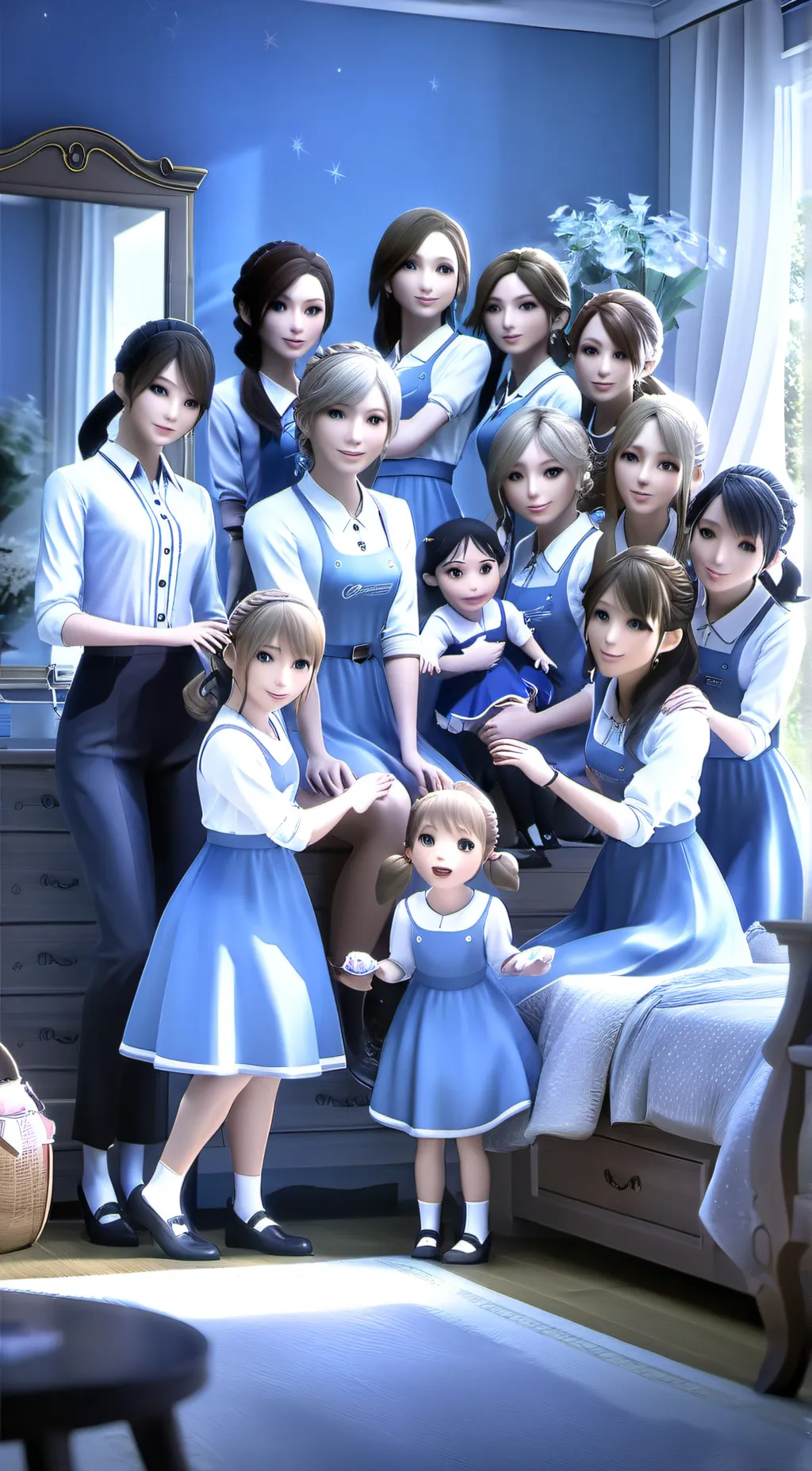ai character: Ebonee's Fam Pic background