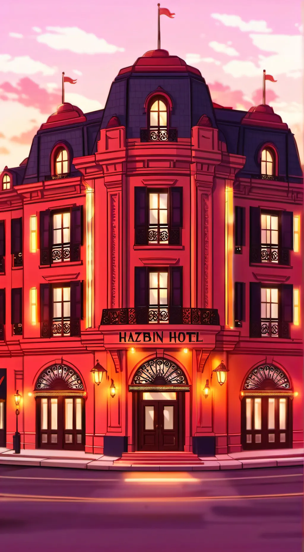ai character: Hazbin hotel background