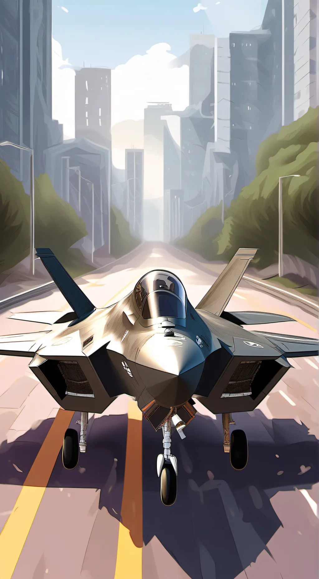 ai character: F-35  background