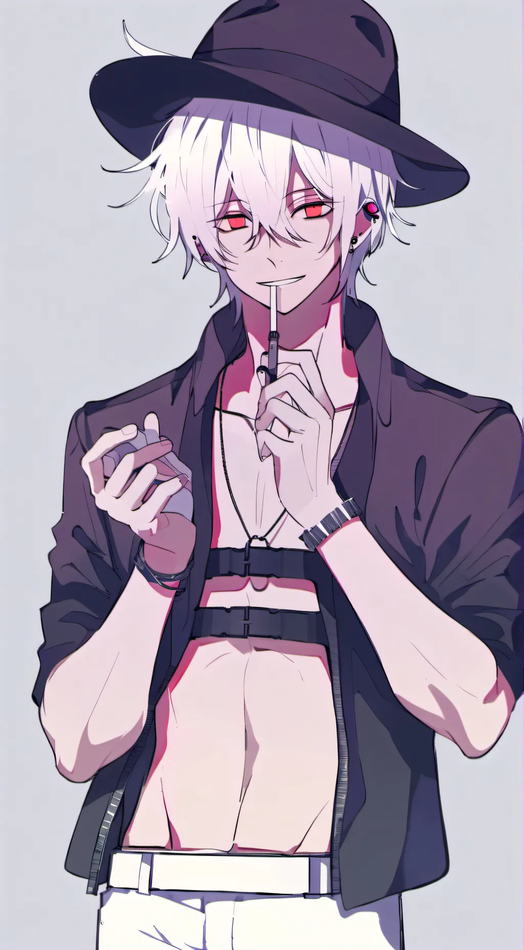 ai character: smoker  background