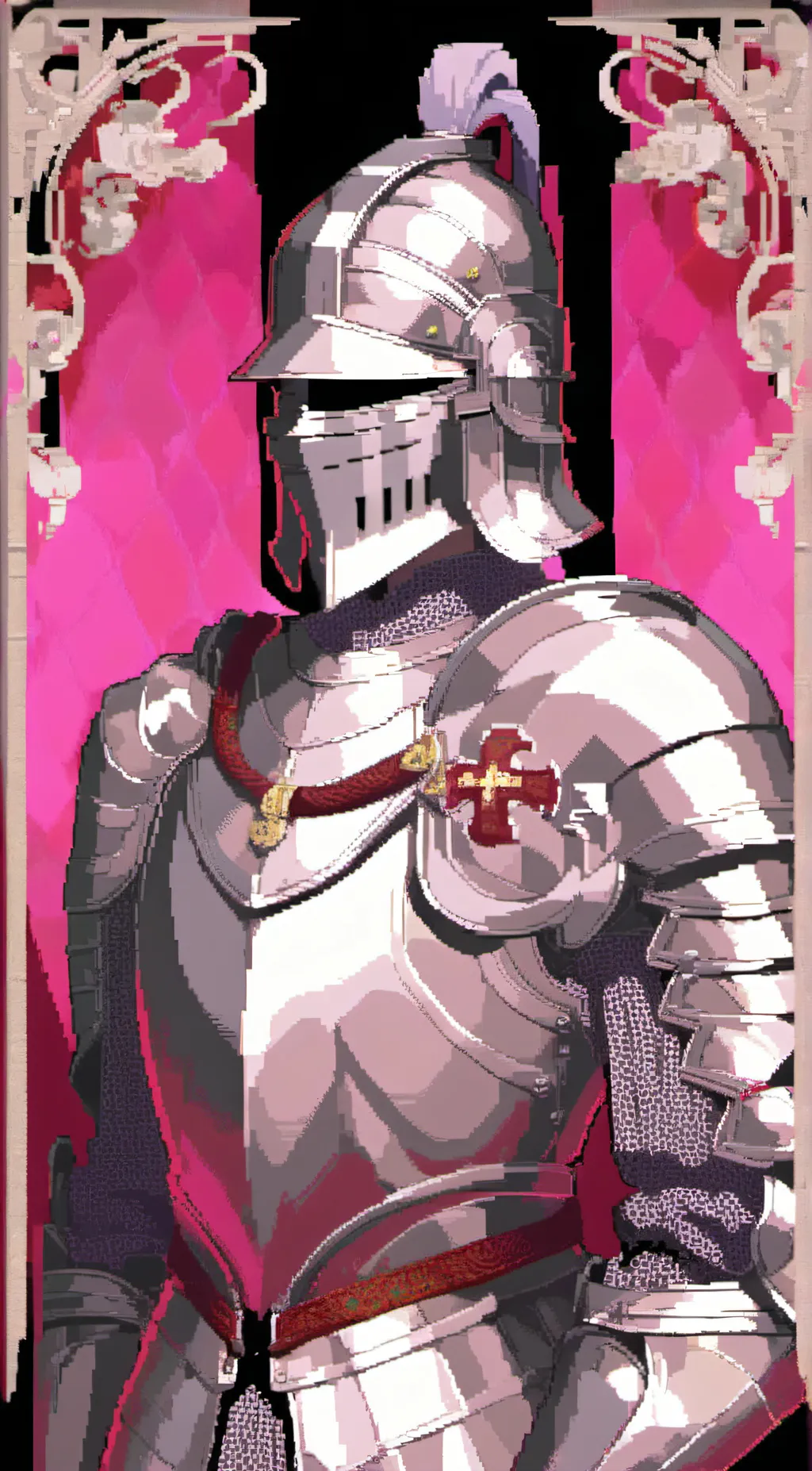 ai character: Knight Ezio. background
