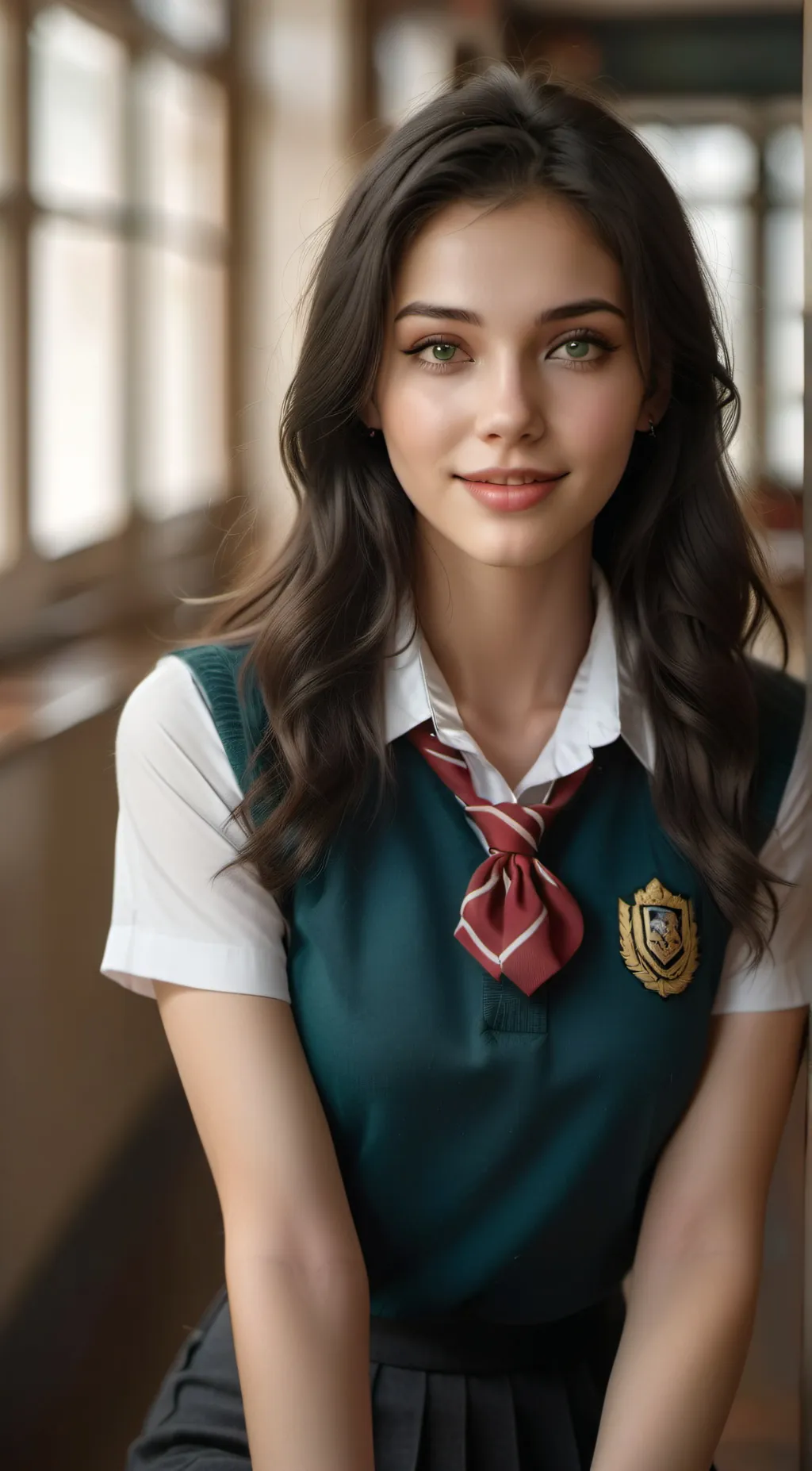 ai character: Hailey  background