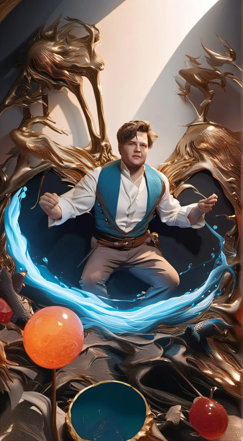 ai character: D3 background