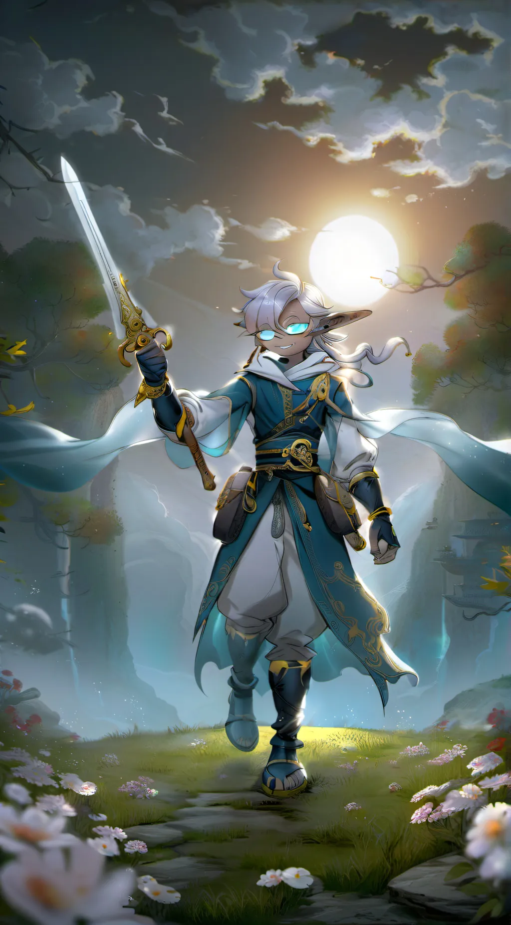 ai character: Fin background
