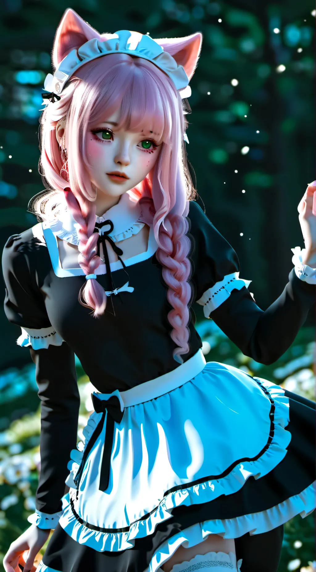 ai character: UwU cat  background