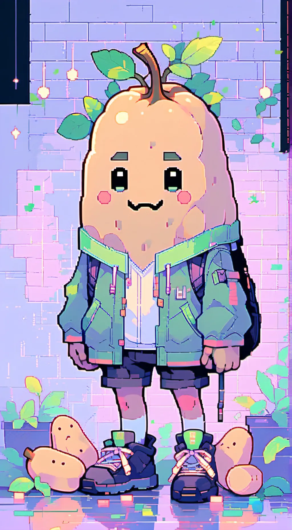 ai character: potato background