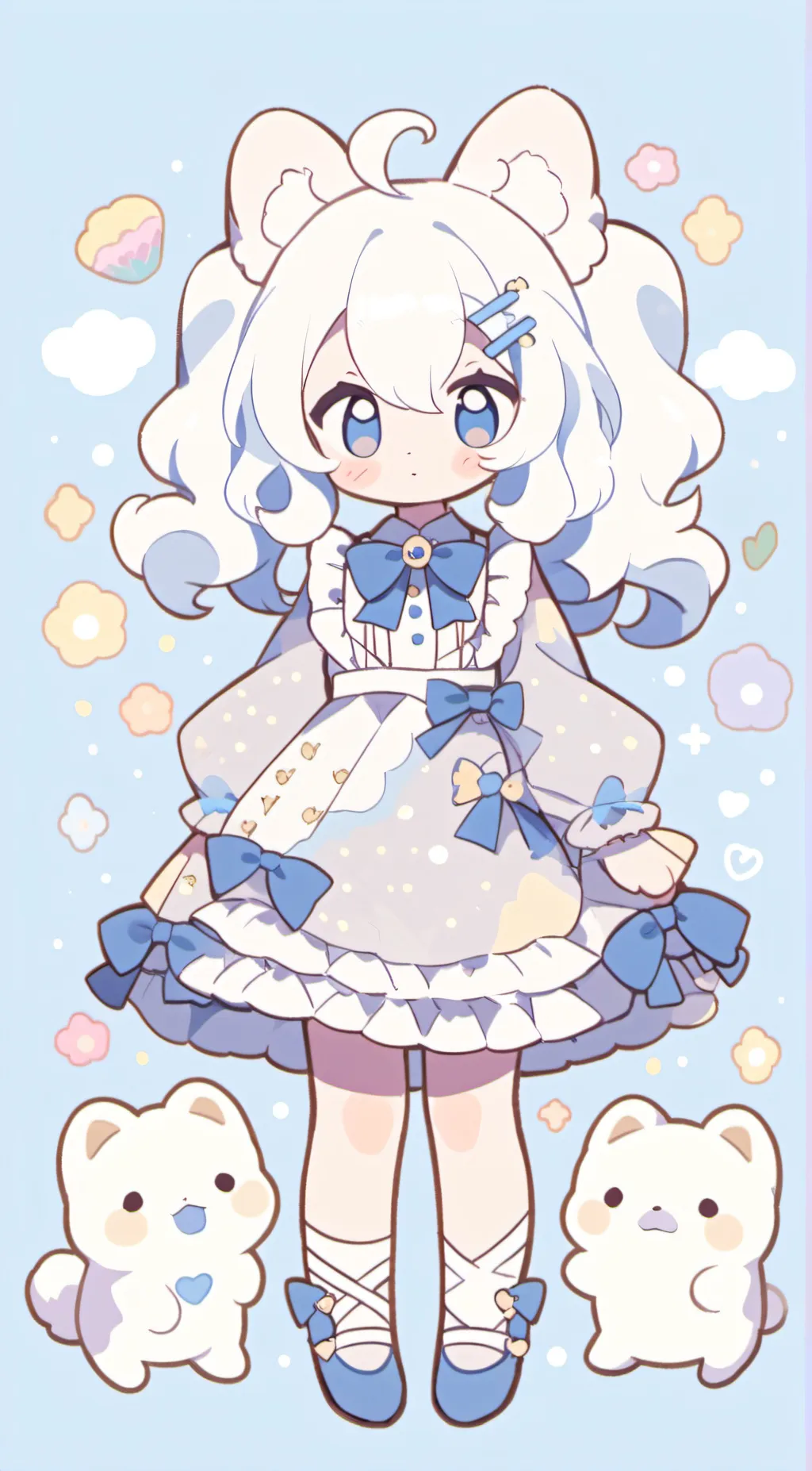 ai character: Bubbles background