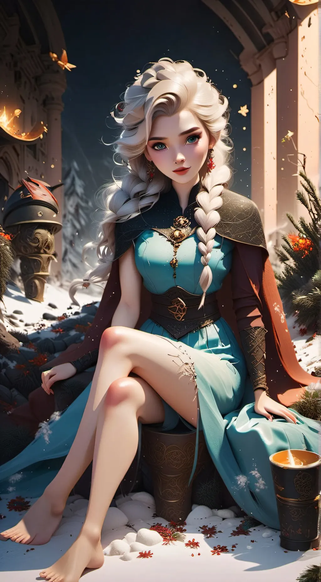 ai character: elsa background