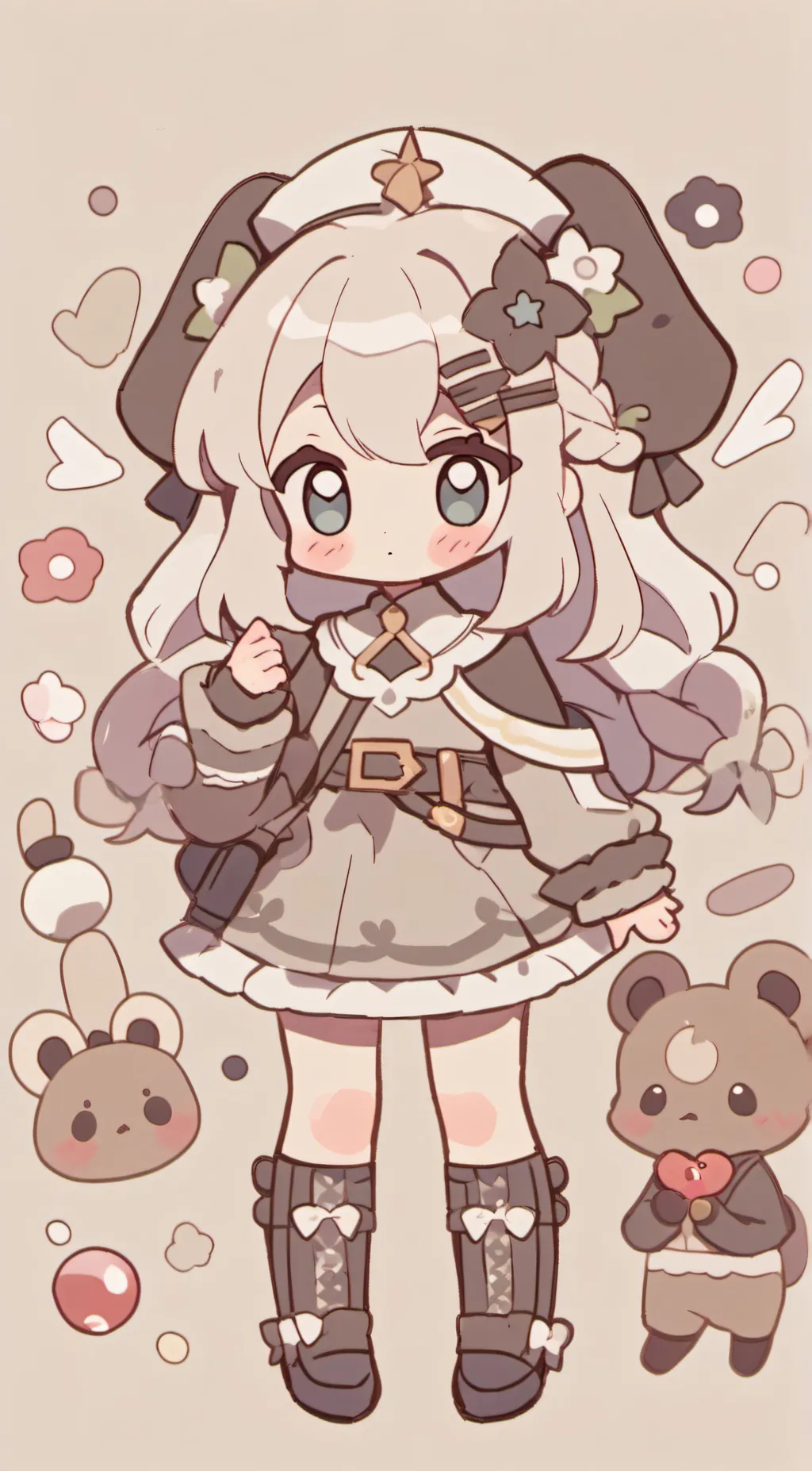 ai character: cutie background