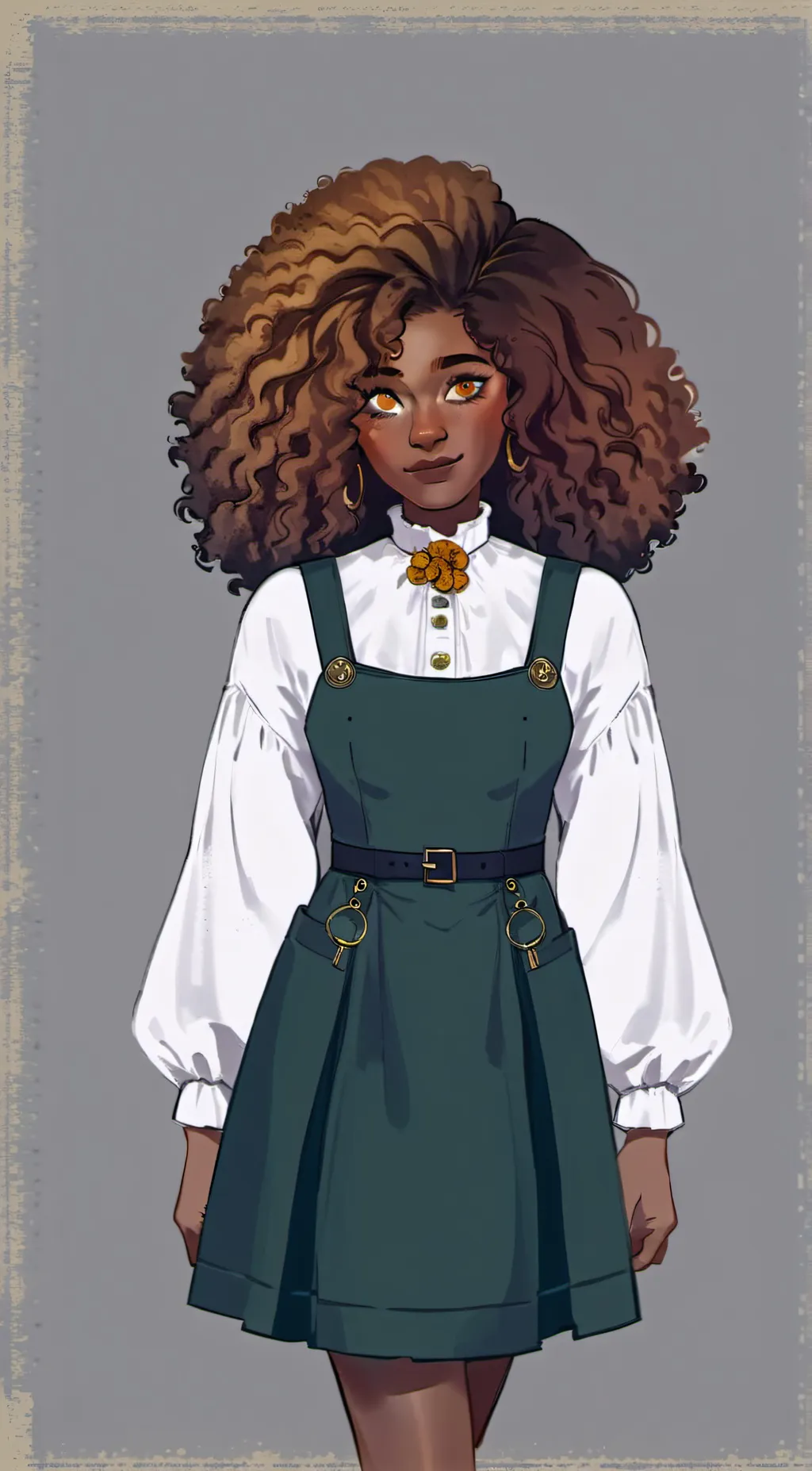 ai character: hazel Levesque  background