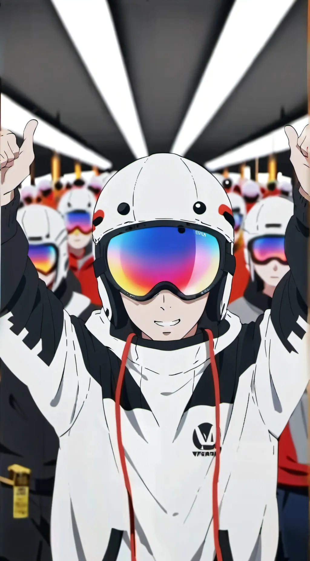 ai character: Vox x alastor  background