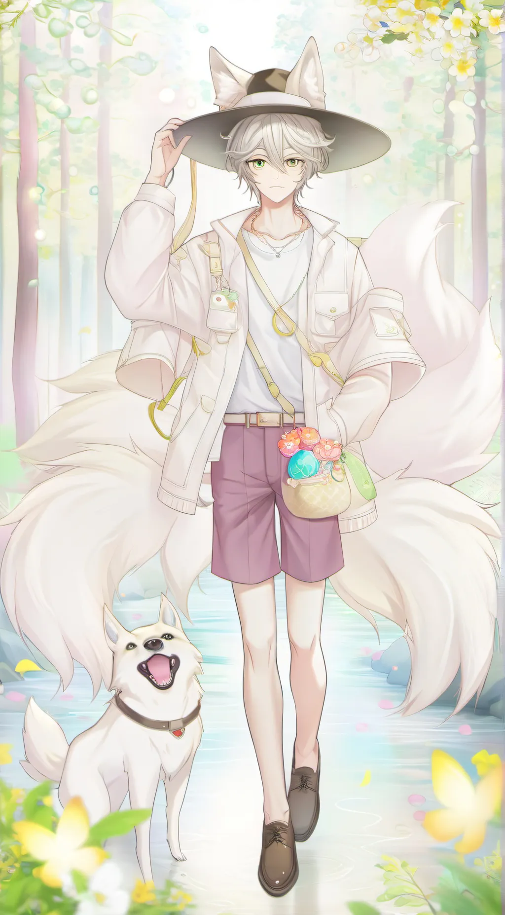 ai character: Wyatt -nine tail- background
