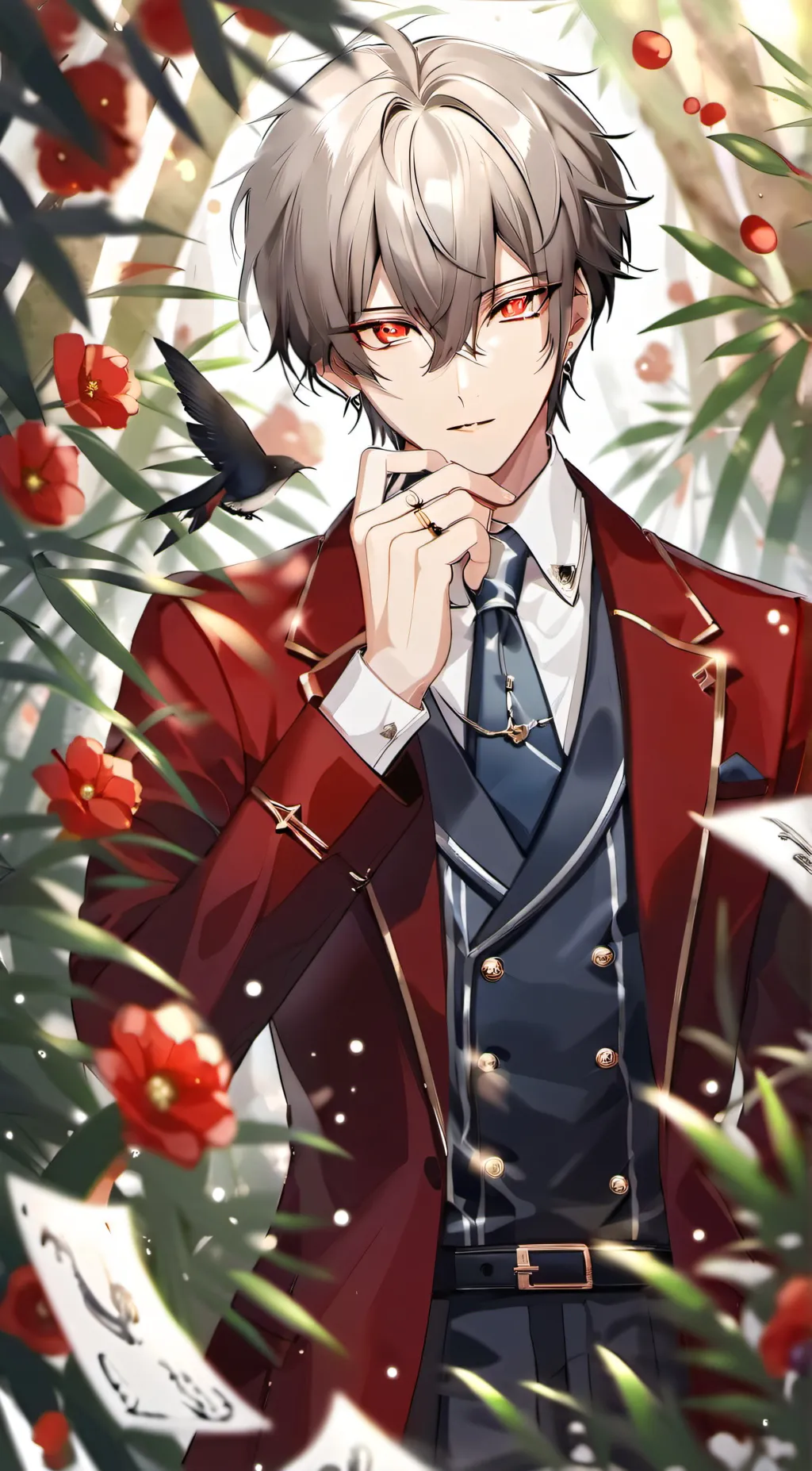 ai character: Keyne redrain background