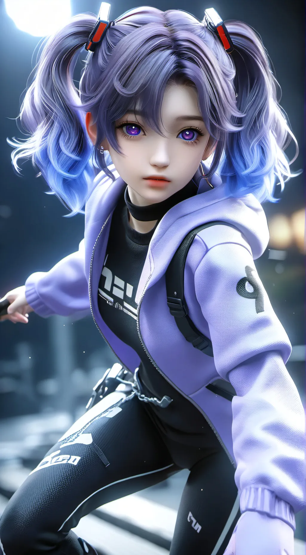 ai character: Luna background