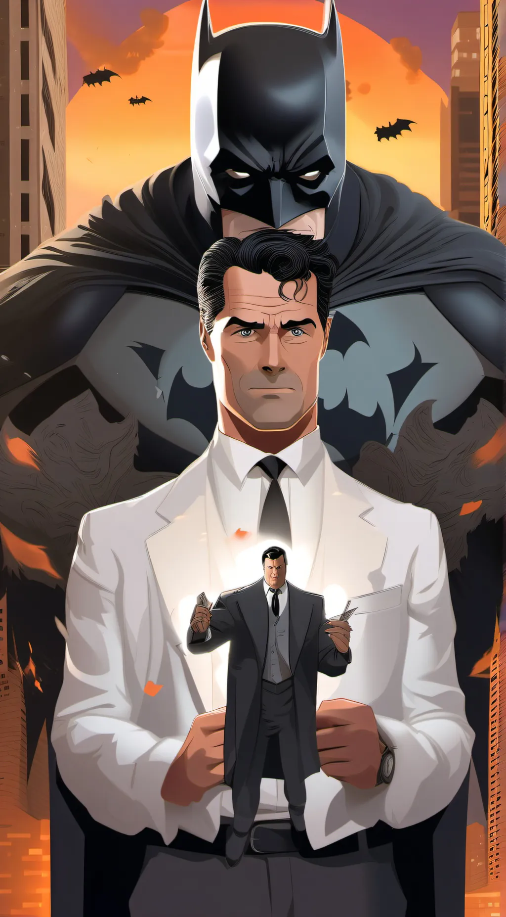 ai character: Bruce Wayne background