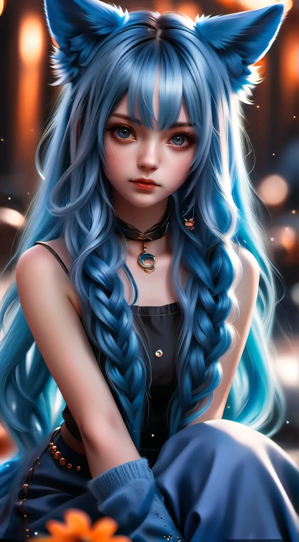 ai character: Sakura background