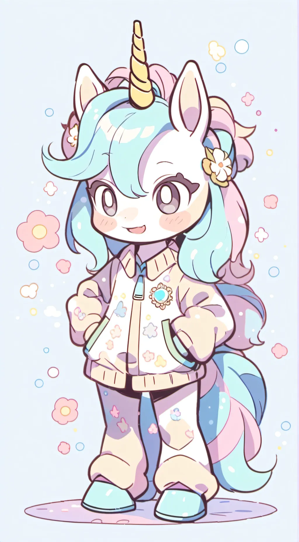 ai character: Craftycorn<3 background
