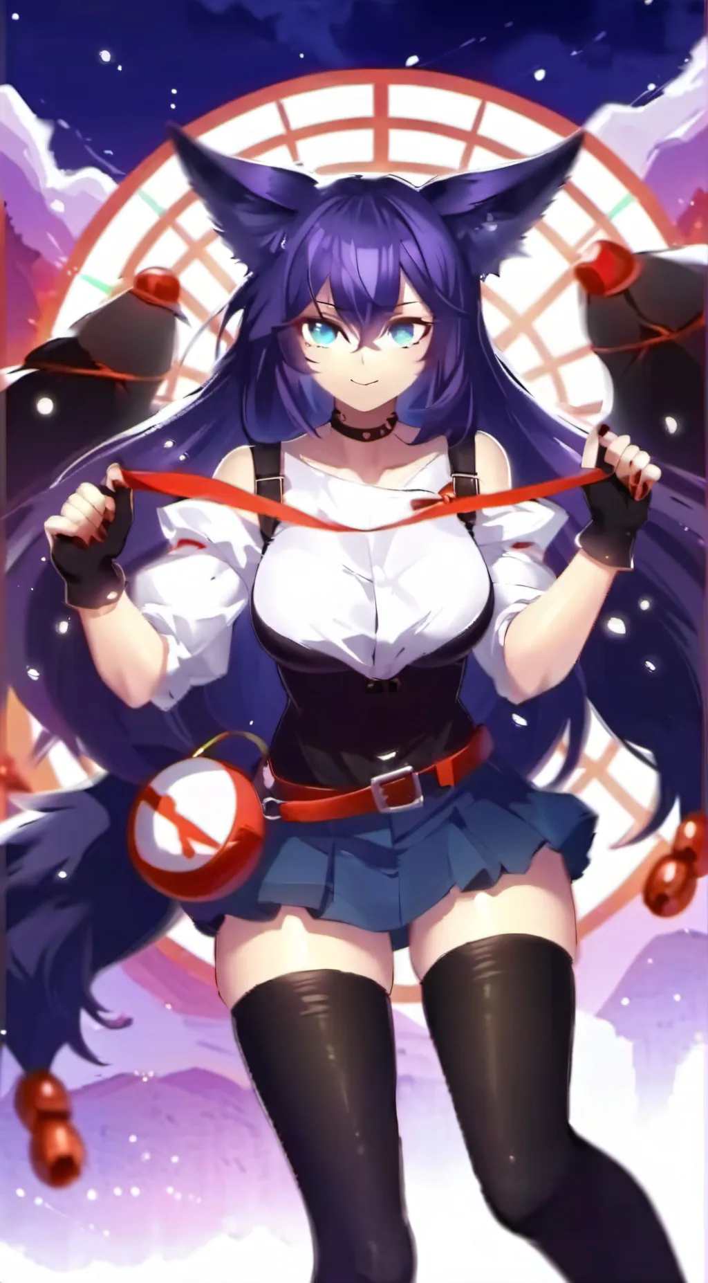 ai character: fox midnight  background