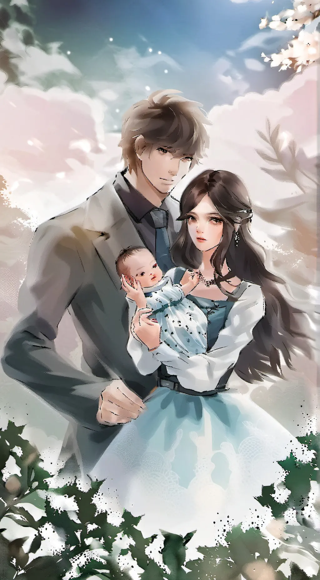 ai character: Jake Zoey and lily background