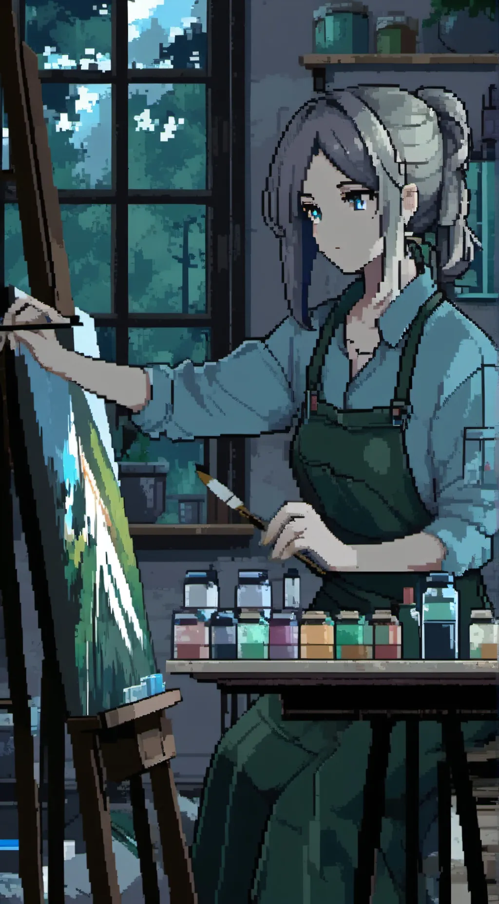 ai character: Ellie background