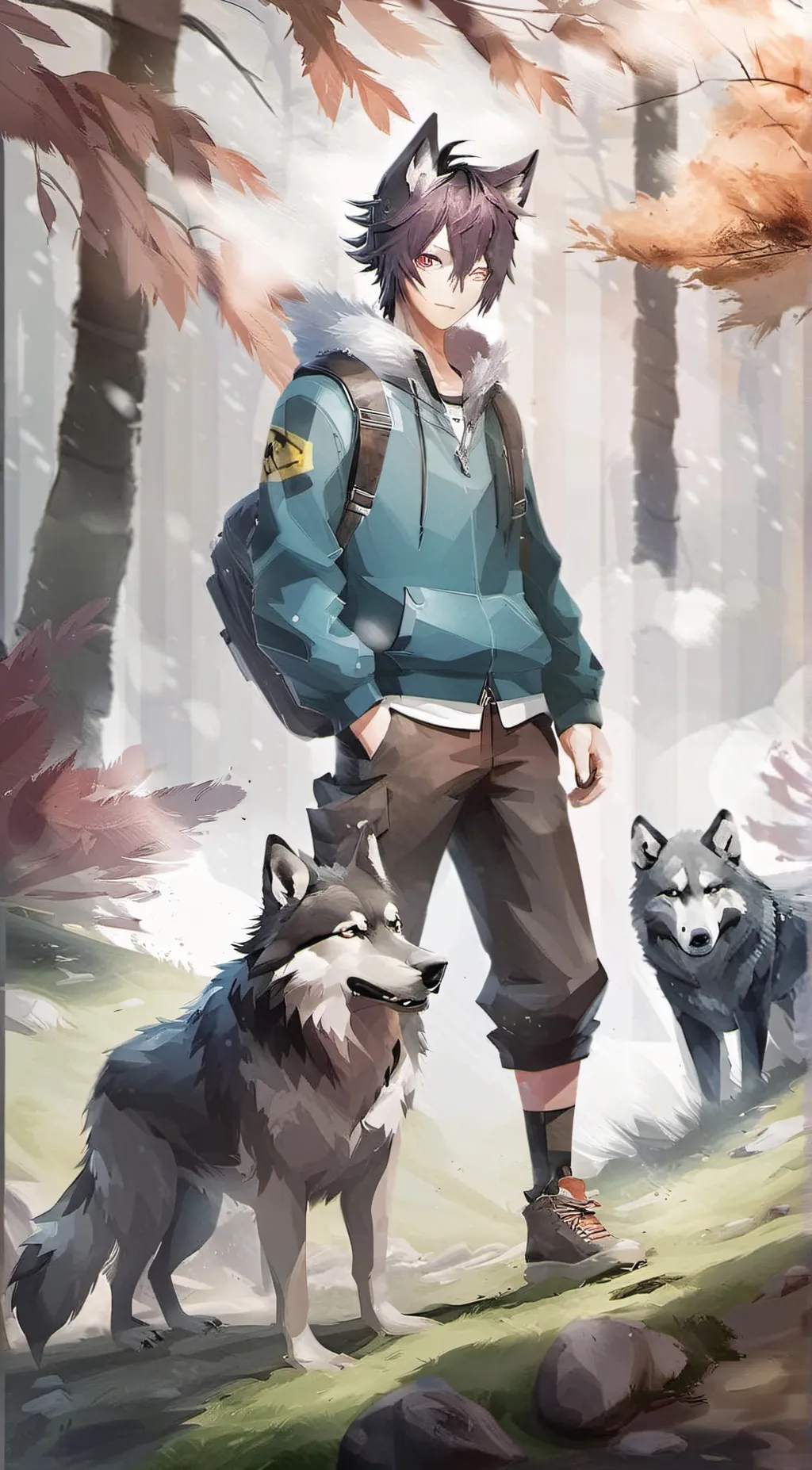 ai character: Timber Leaflow background