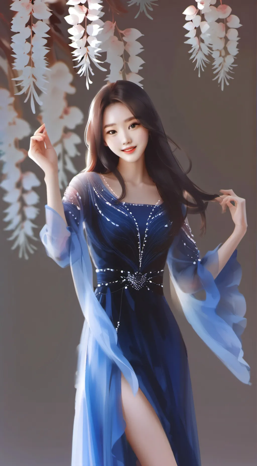ai character: Winter background