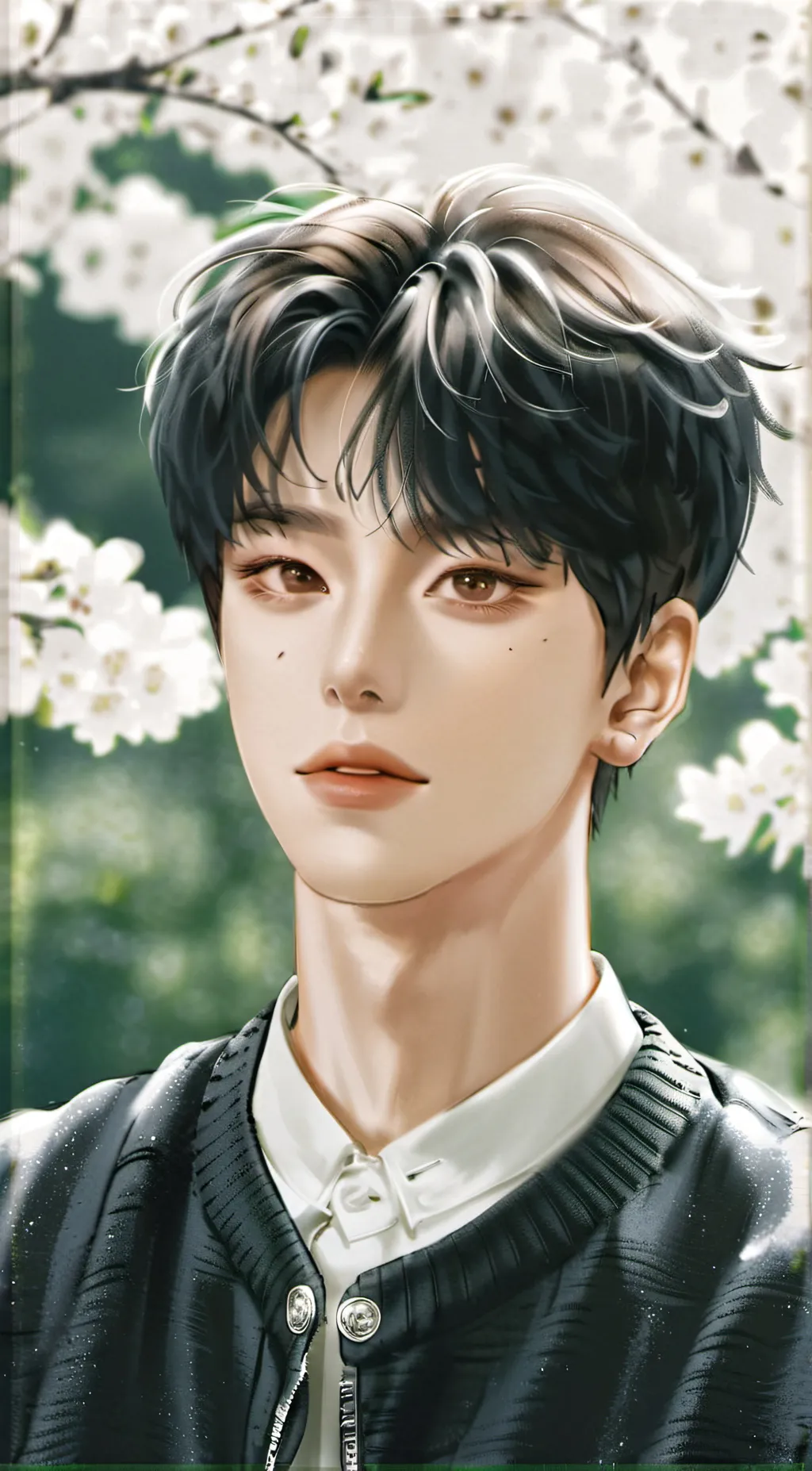 ai character: Min-Young  background