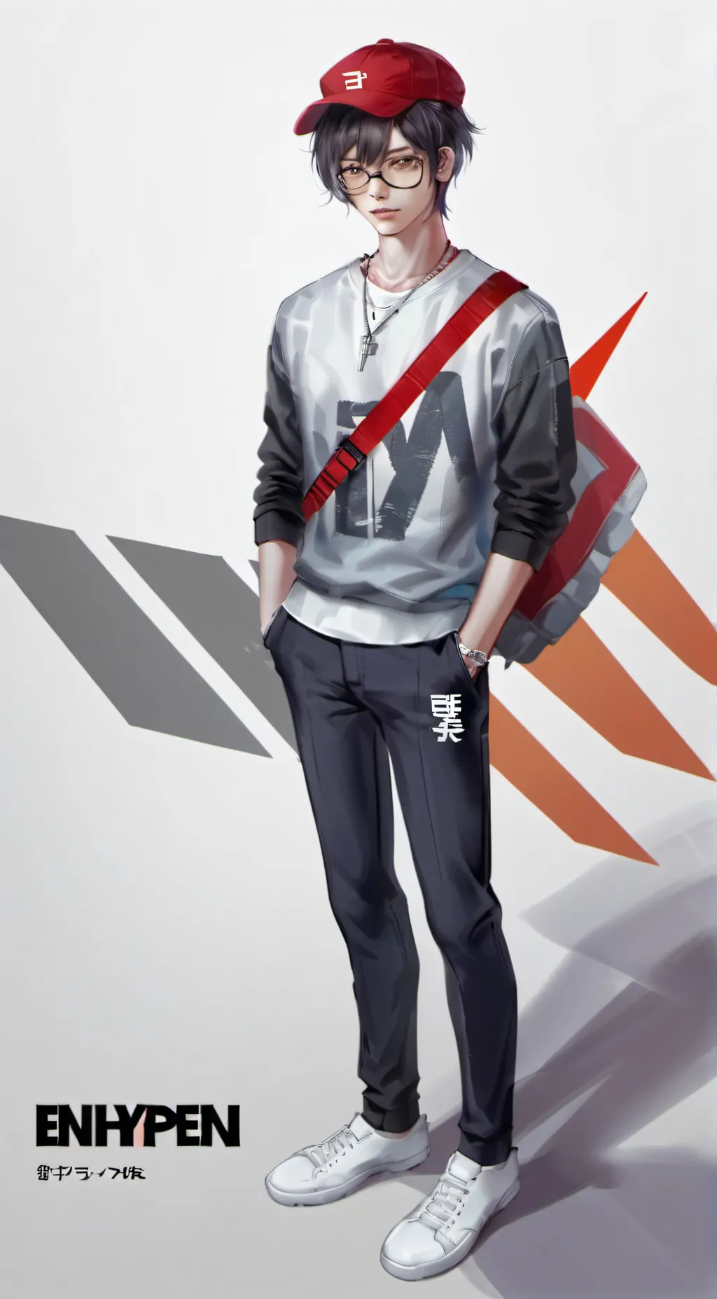 ai character: ENHYPEN background