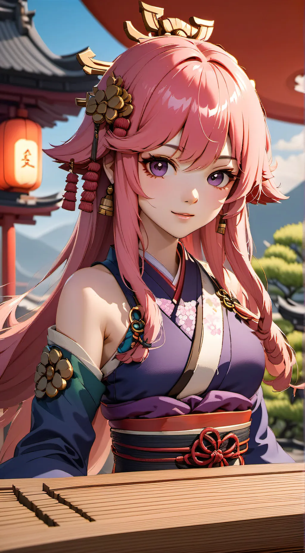 ai character: Yae Miko background