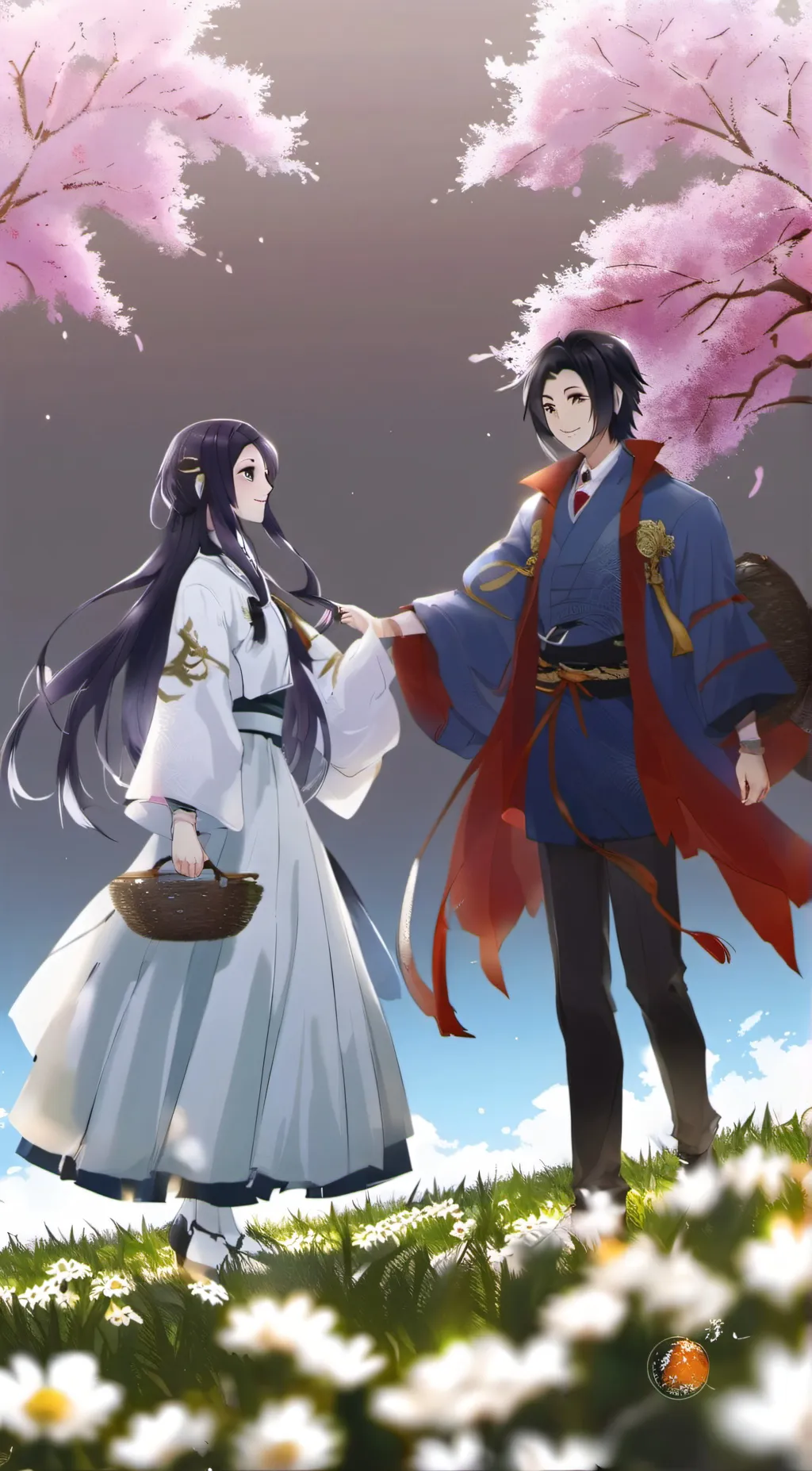 ai character: shinobu and giyu background