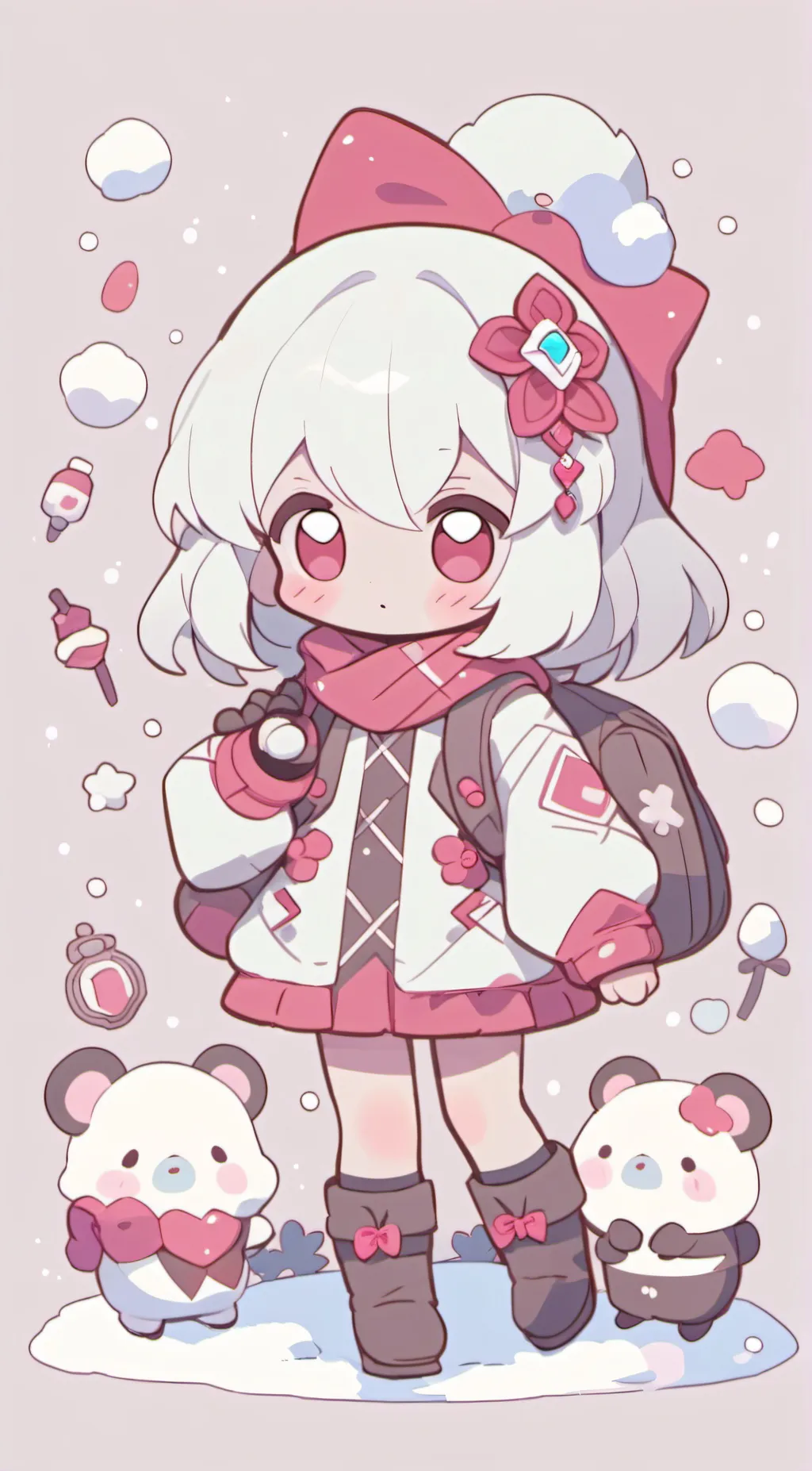 ai character: Snowball  background