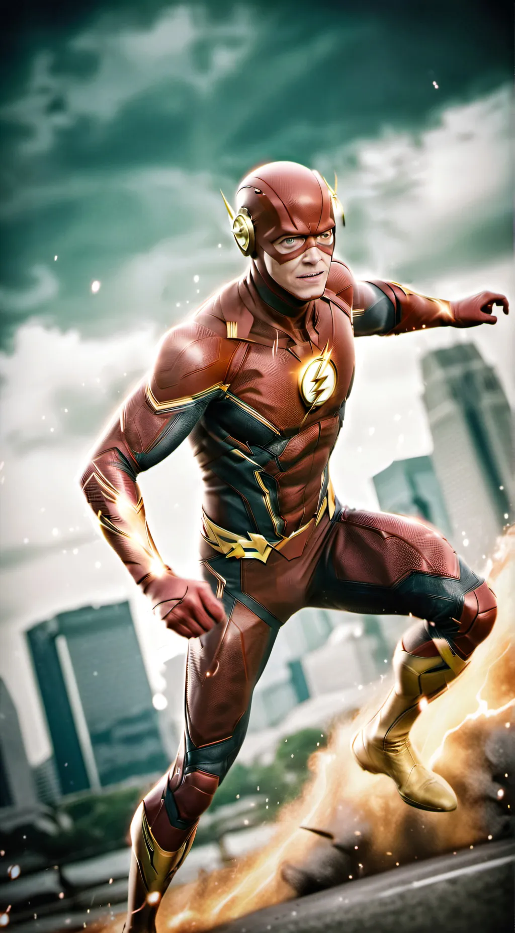 ai character: The Flash: Earth-3 background