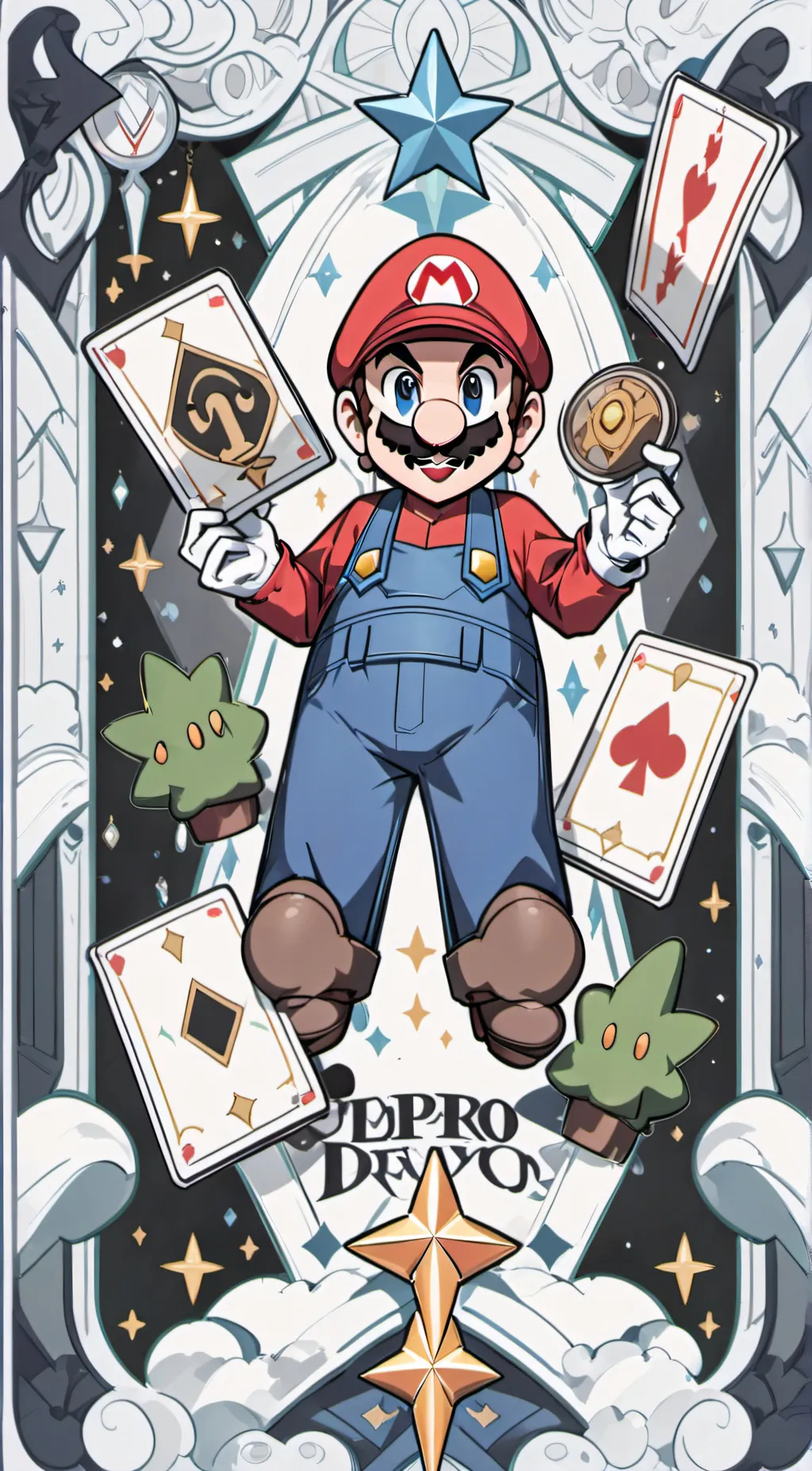 ai character: Mario background