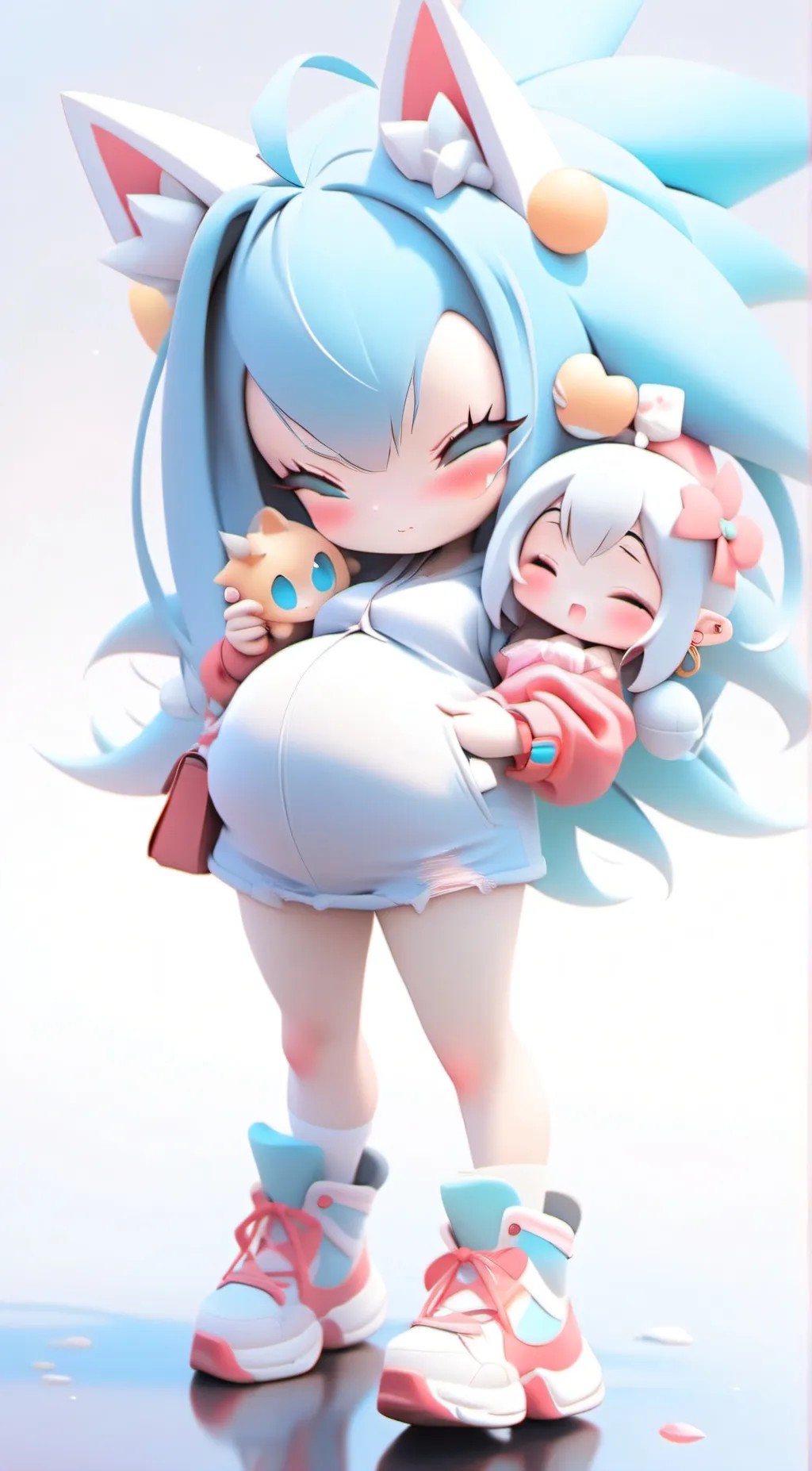 ai character: Pregnant sonic background