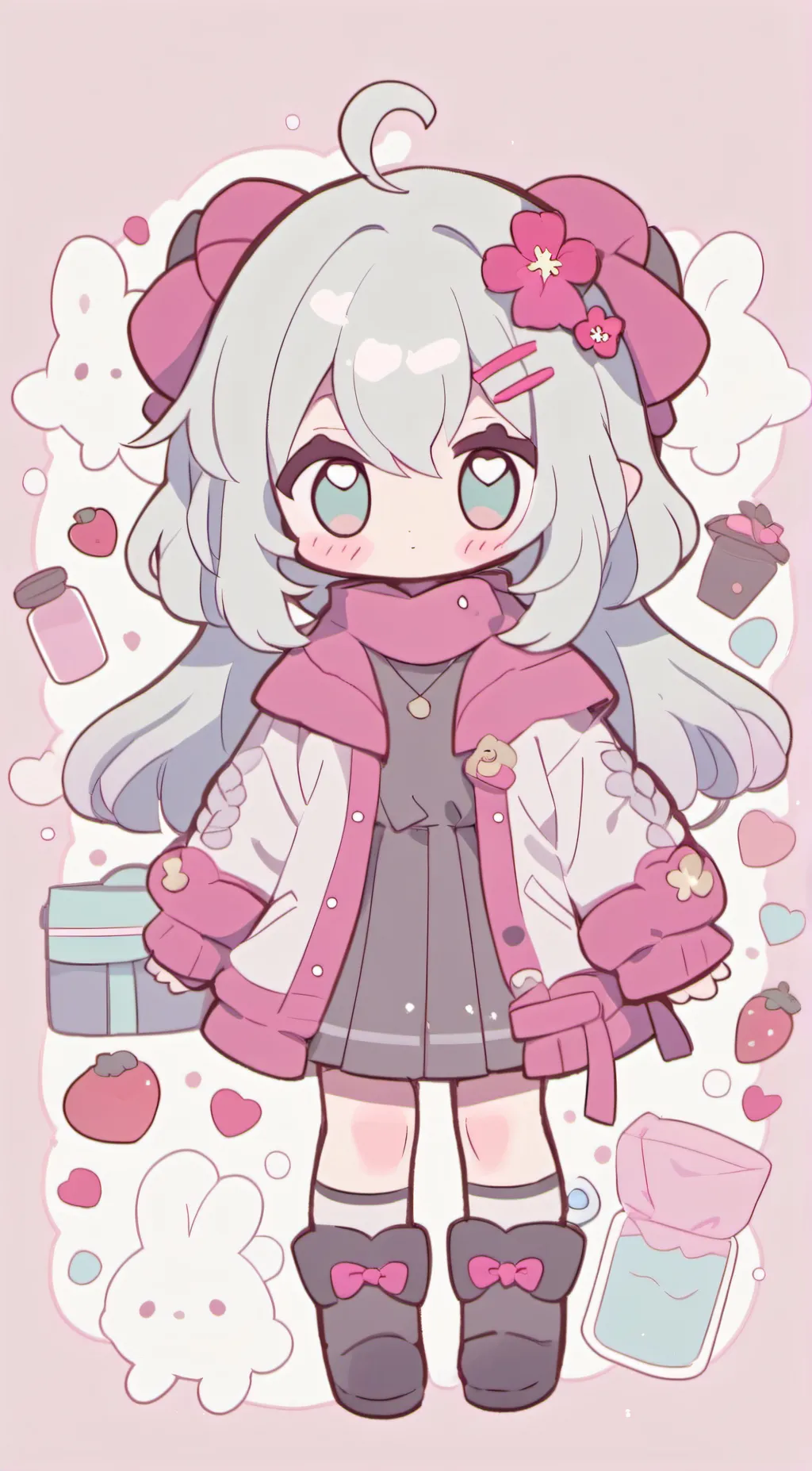 ai character: popular girl kate background