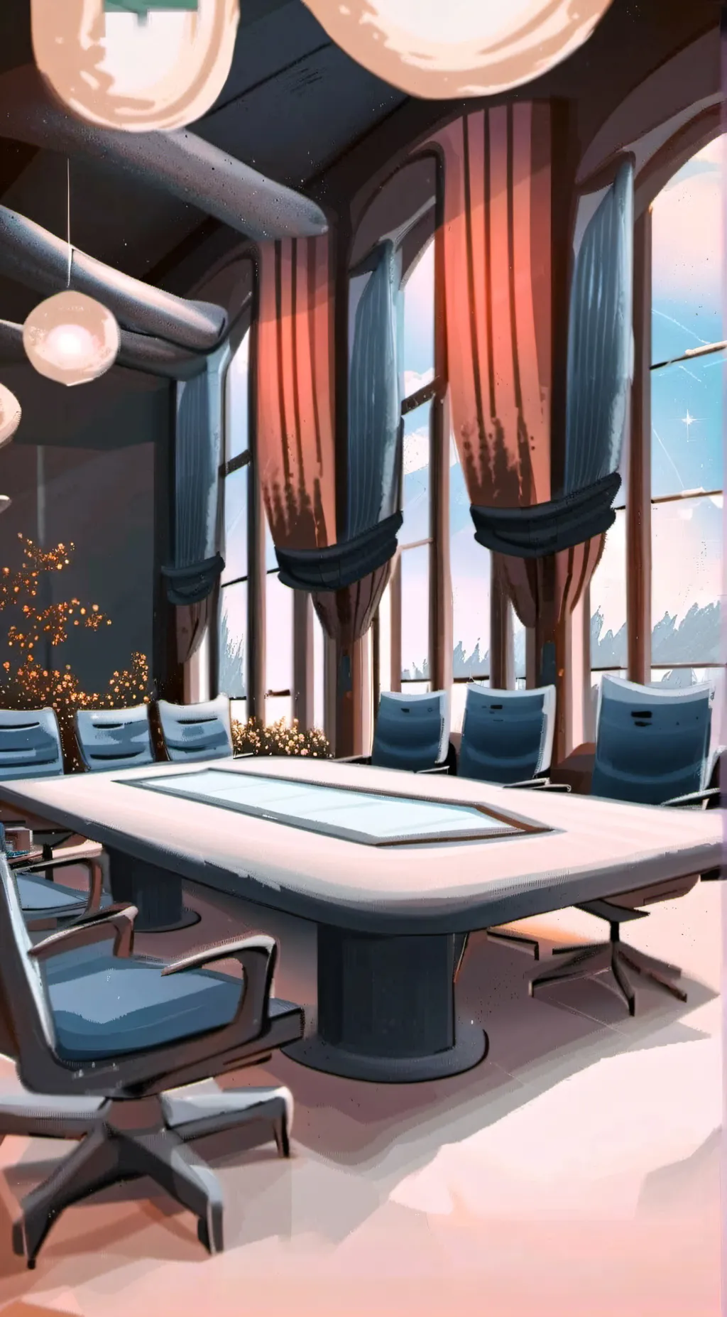 ai character: Overlord meeting  background