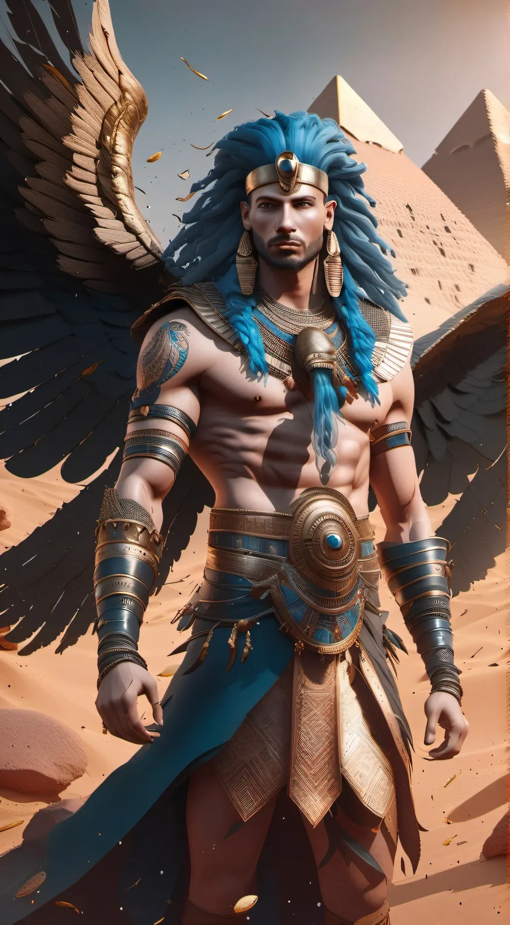 ai character: Horus background