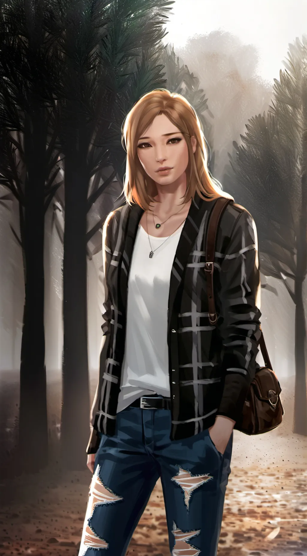 ai character: Rachel Amber  background