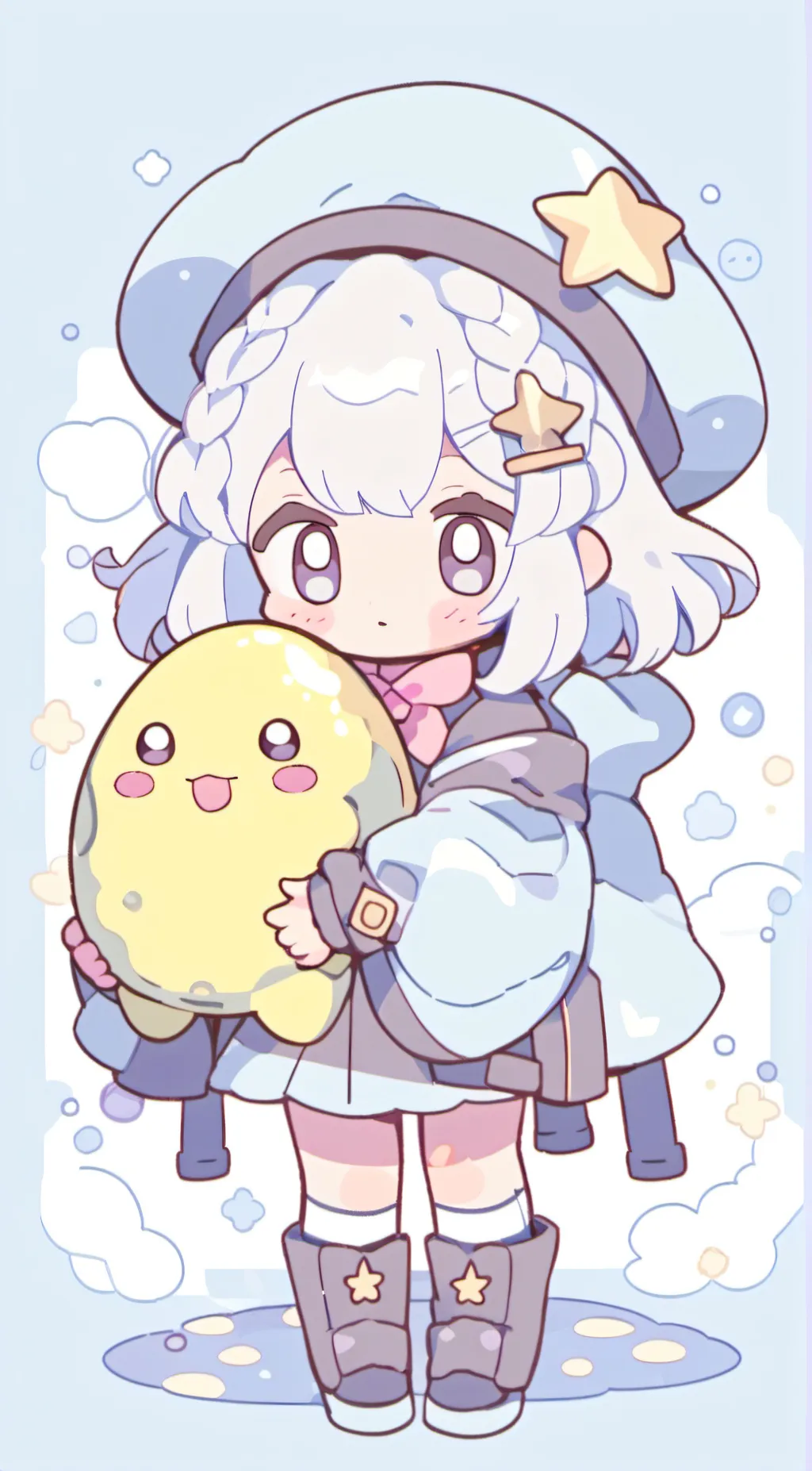 ai character: Little and nibbly background