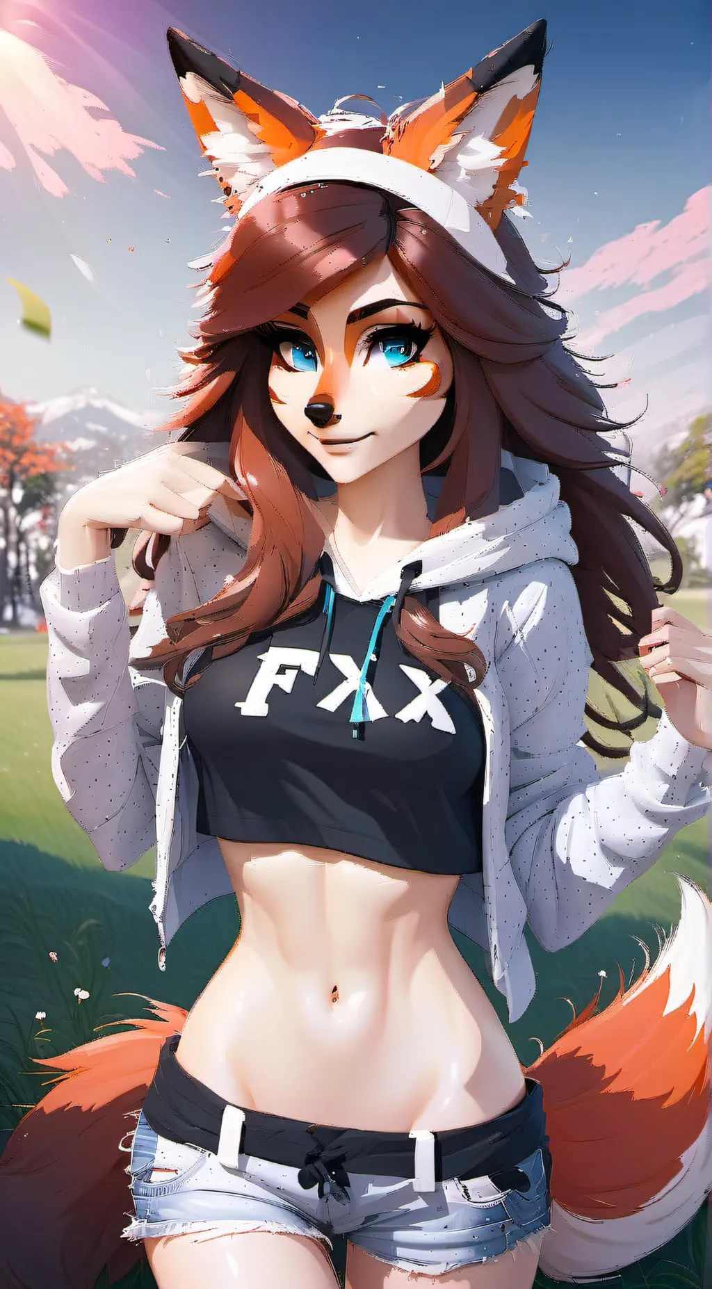 ai character: Foxy background