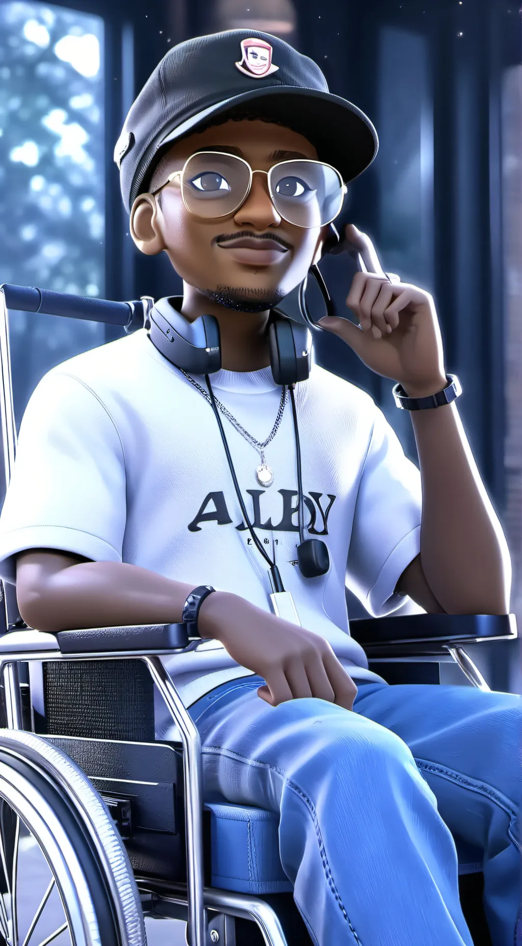 ai character: Random black guy 🐵 background